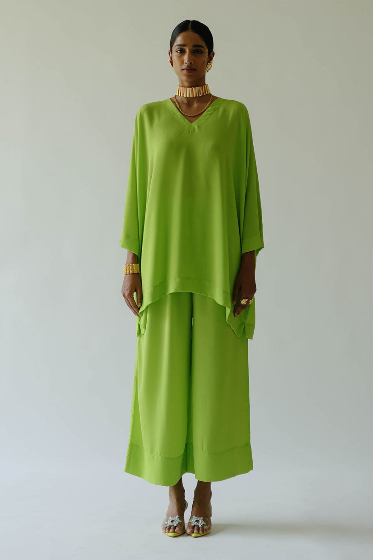 Zoey Green Tunic Set