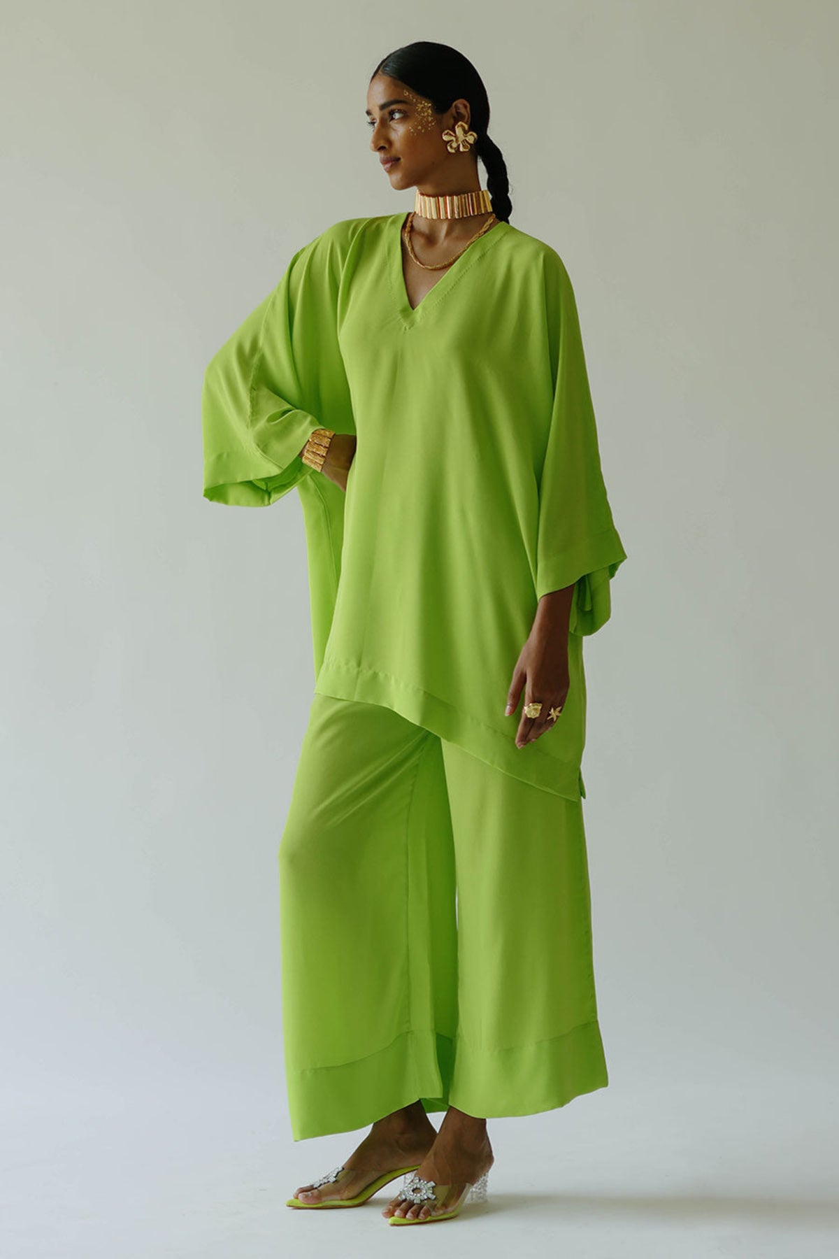 Zoey Green Tunic Set