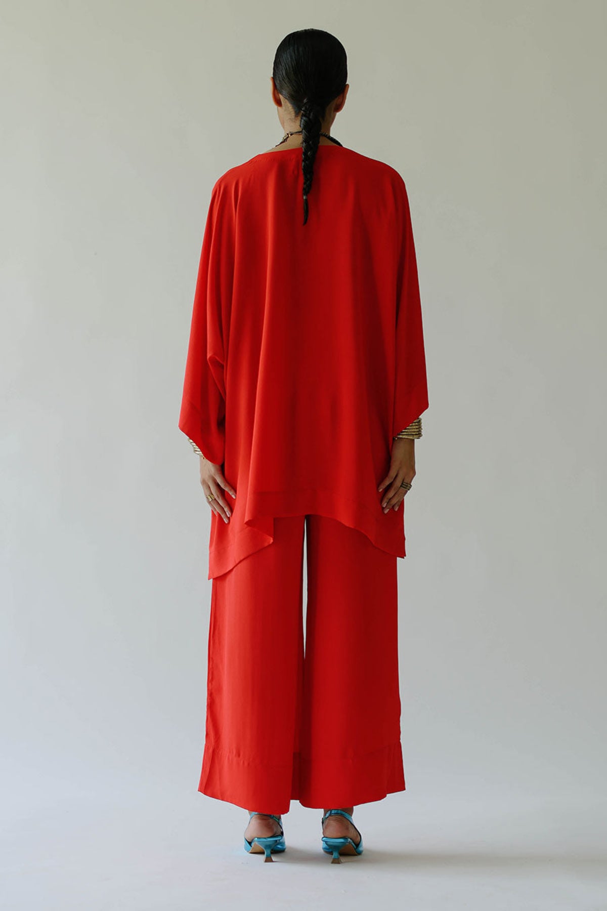 Zoey Red Tunic Set