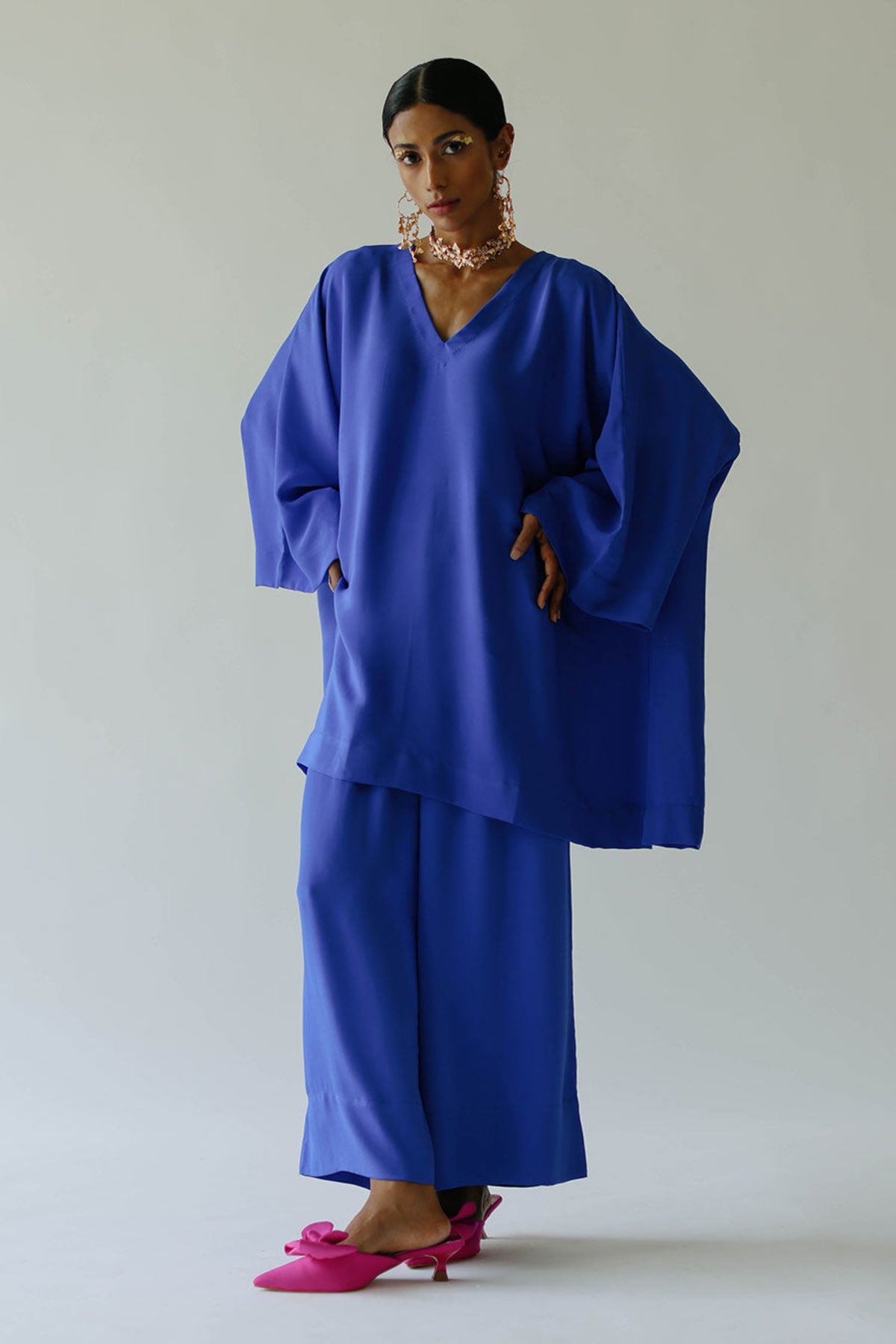 Zoey Blue Tunic Set