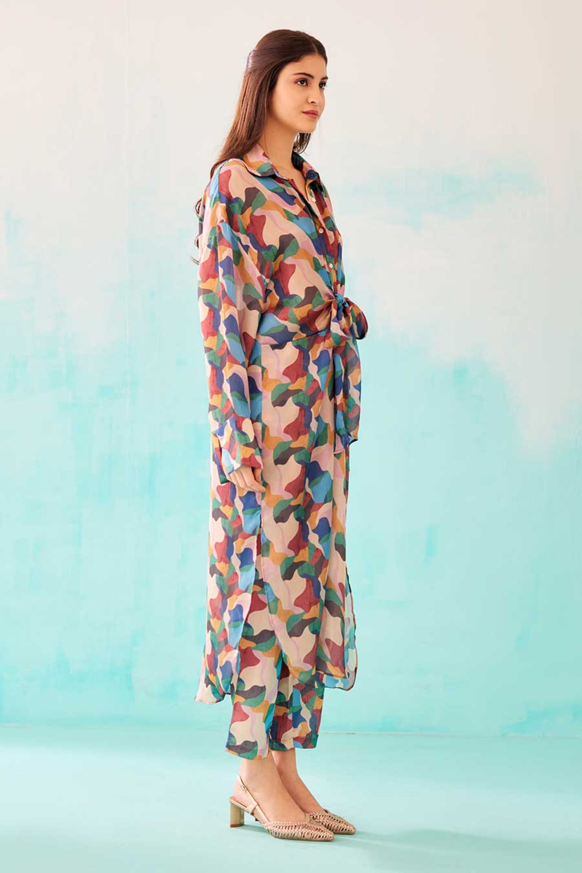 Abstract Printed Knot Dress