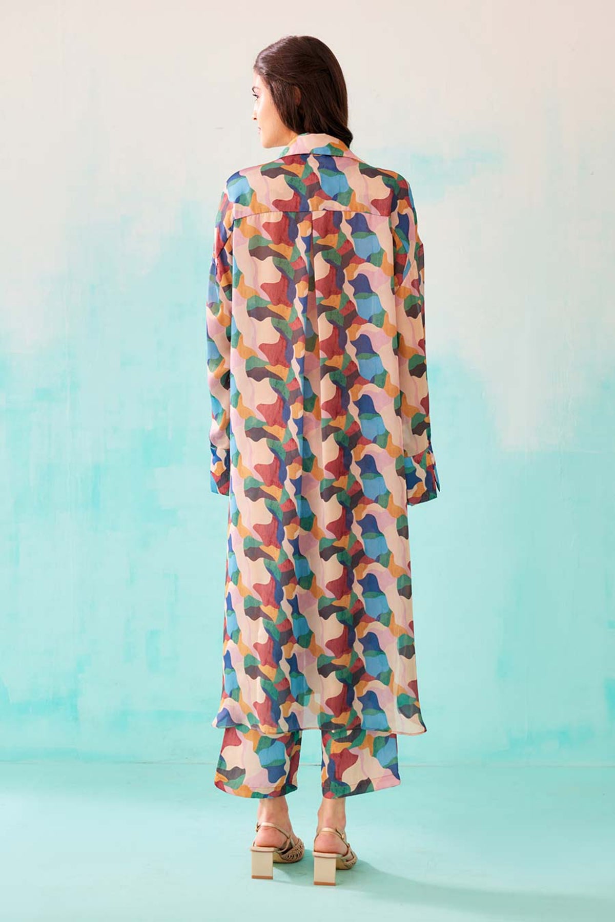 Abstract Printed Knot Dress