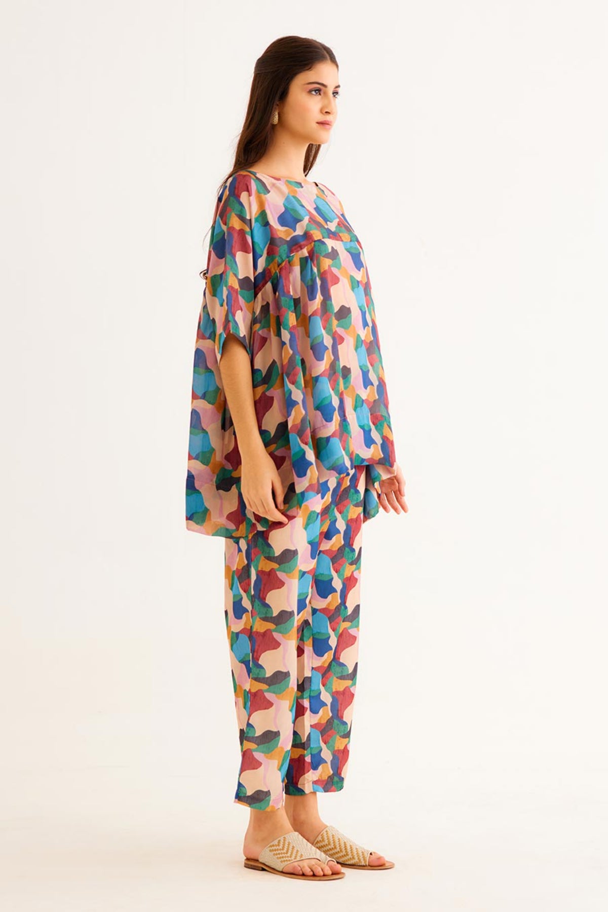 Abstract Printed Line Shirt