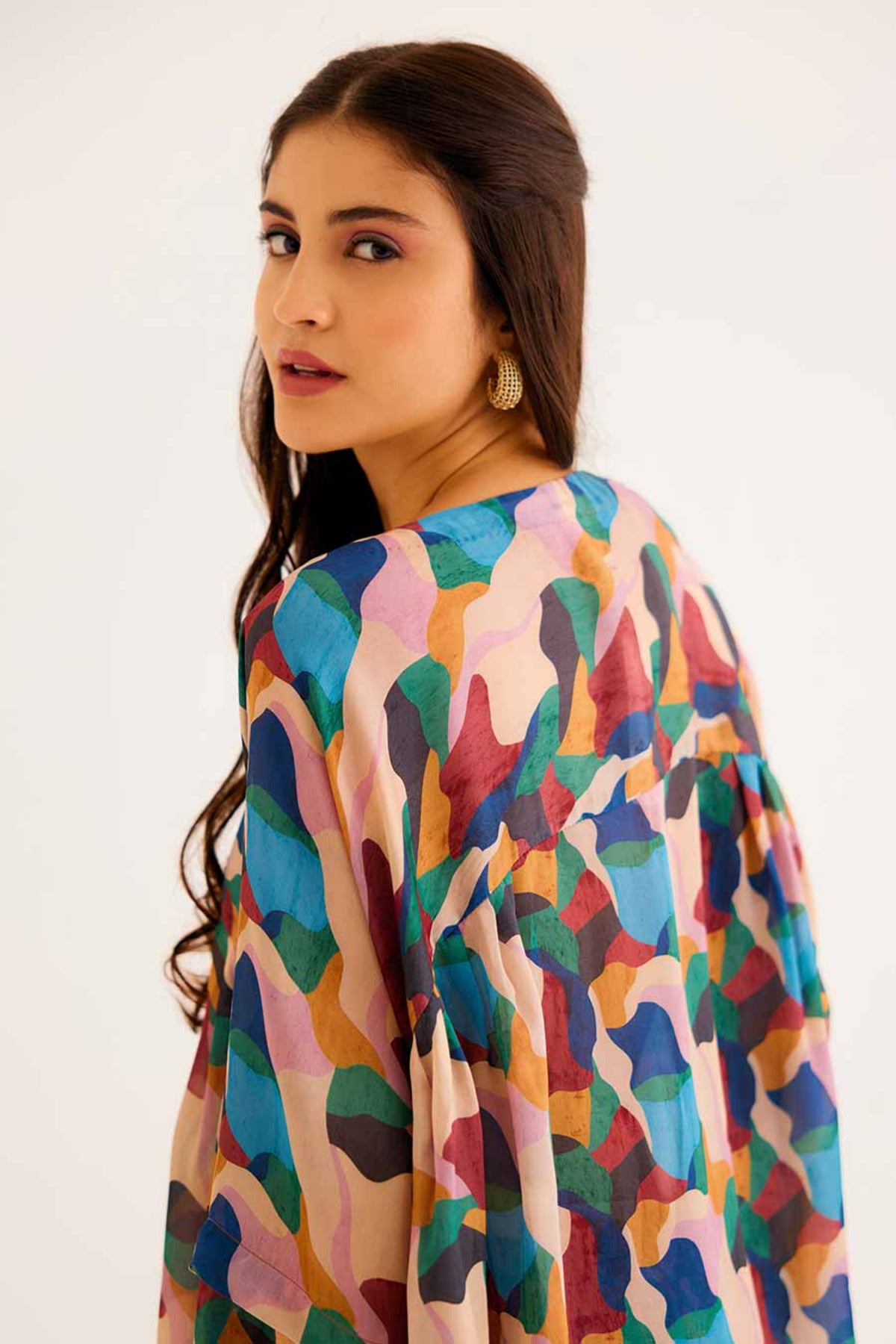 Abstract Printed Line Shirt