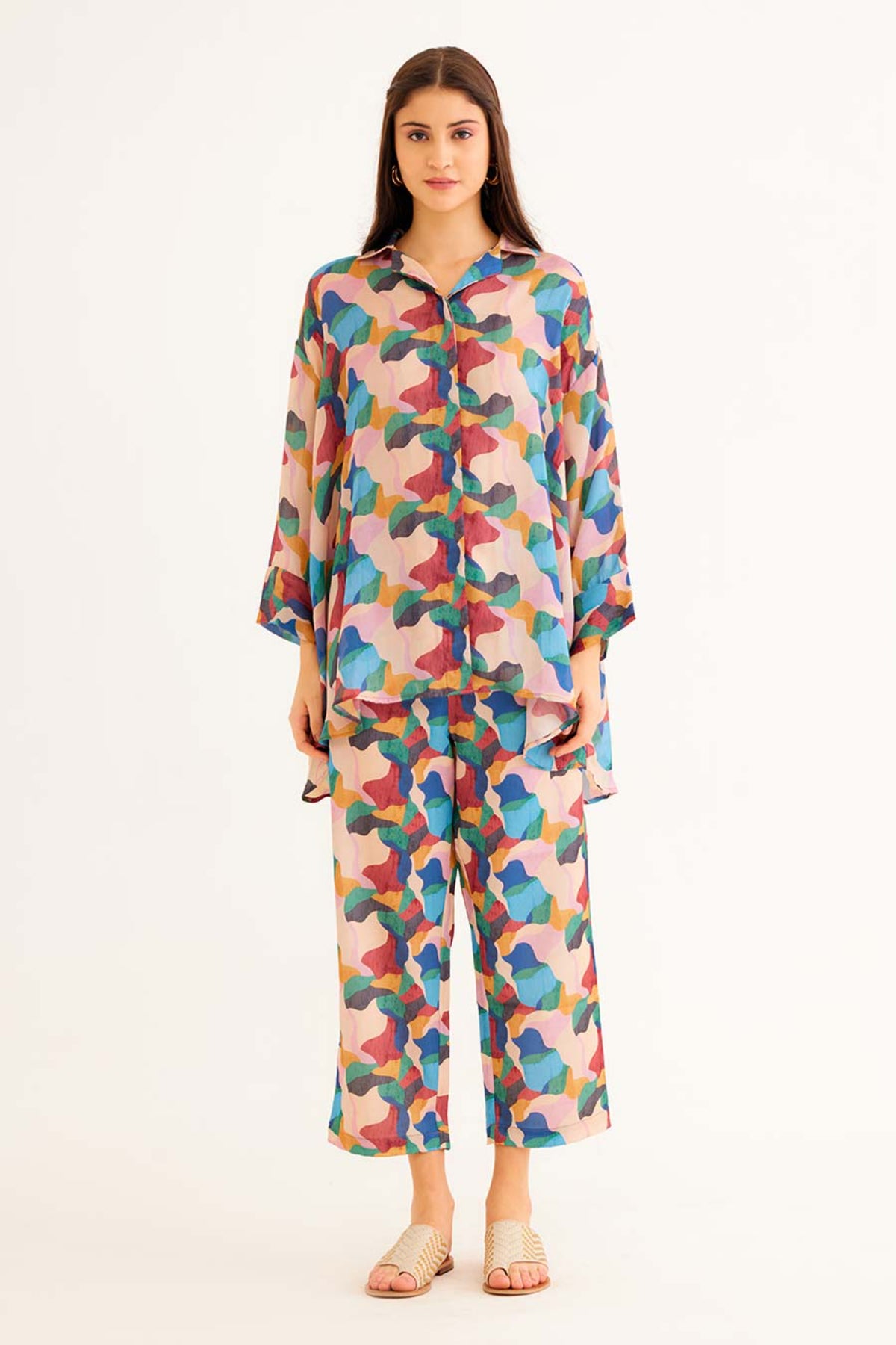 Abstract Printed Mj Shirt
