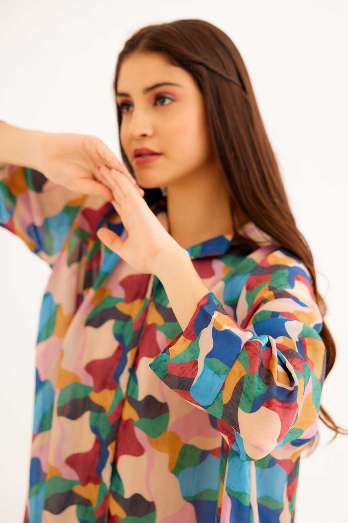 Abstract Printed Mj Shirt