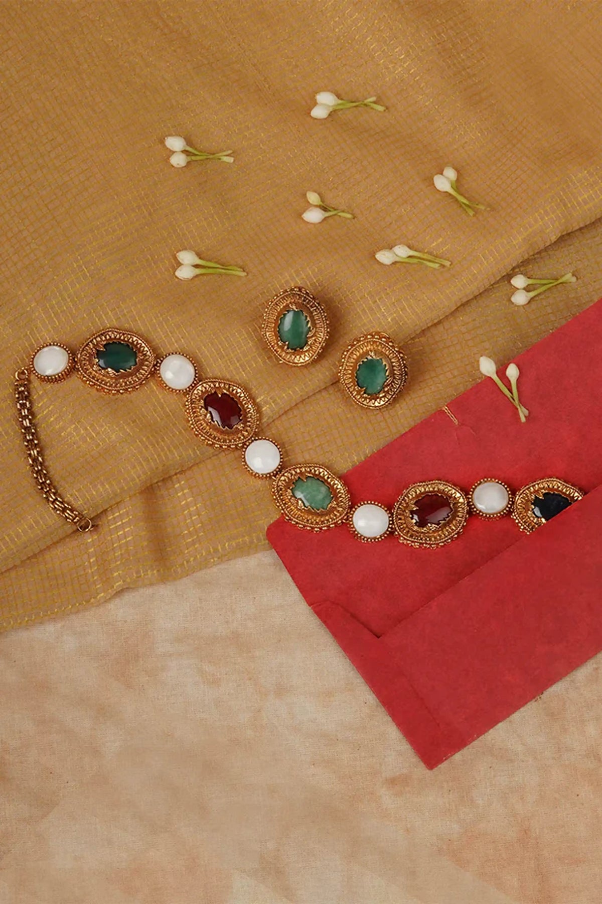 Multicolor Plated Mishr Necklace Set