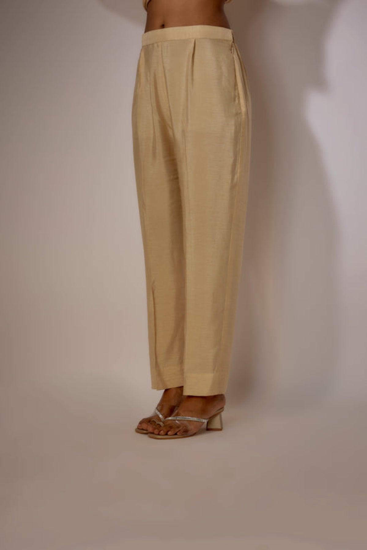 Beige Embroidered Kurta Set