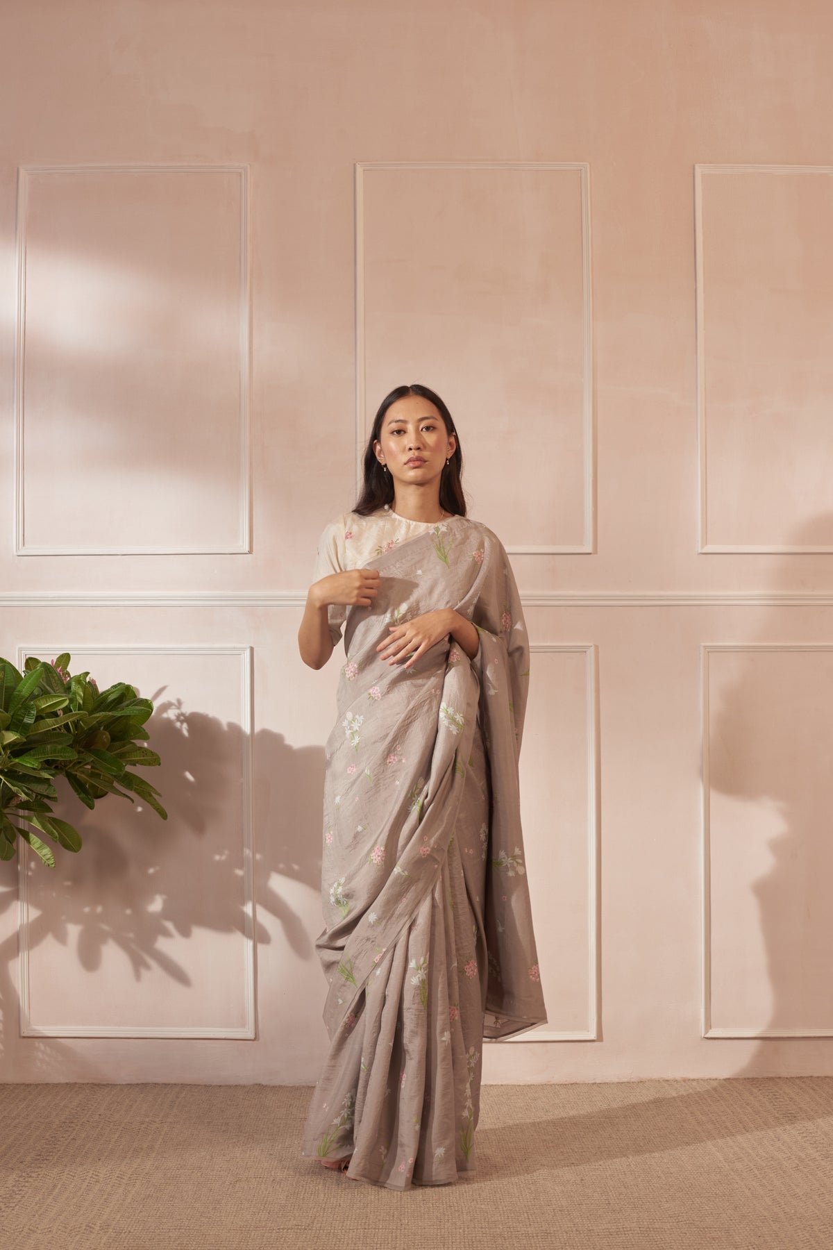 Mulberry silk sari