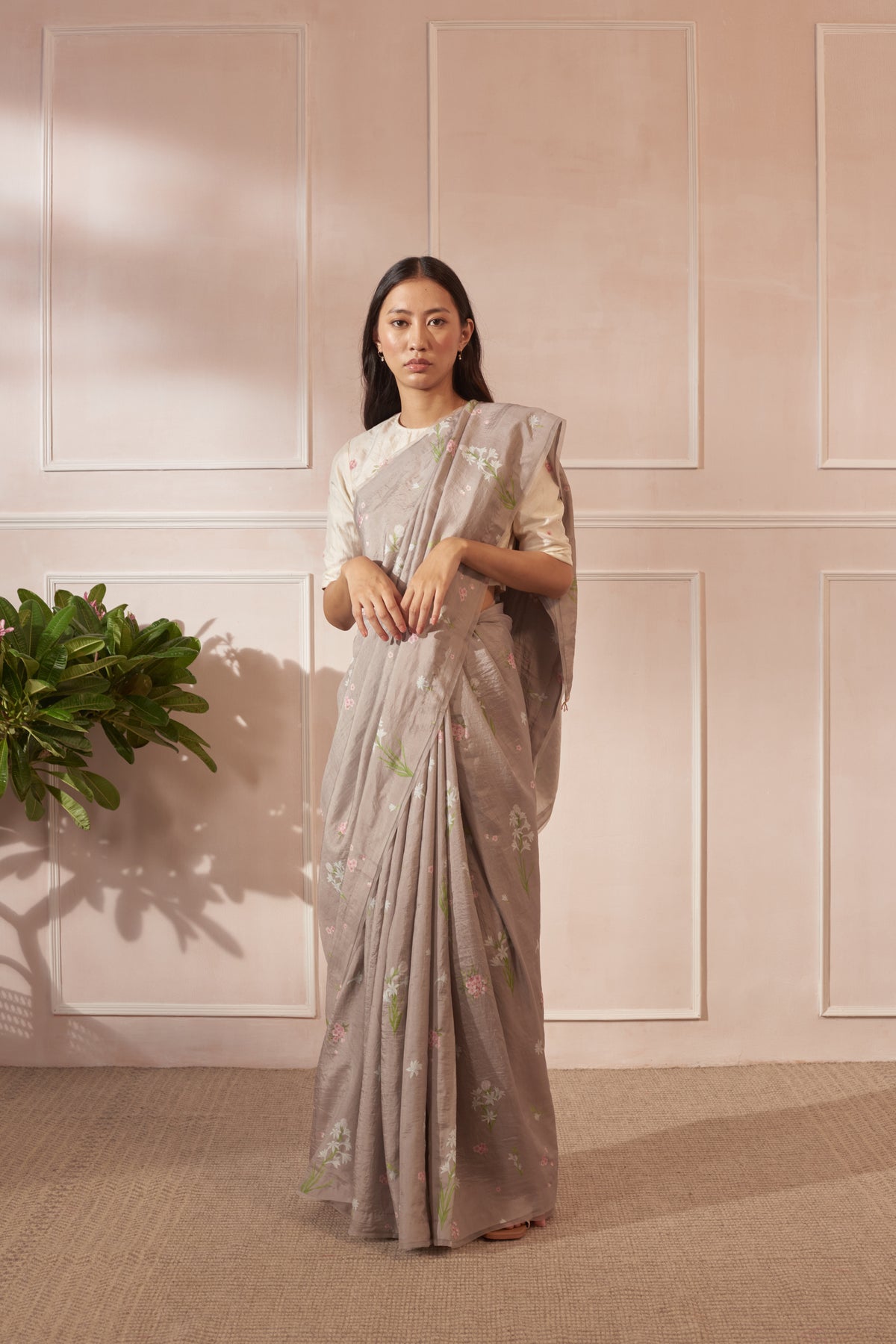 Mulberry silk sari