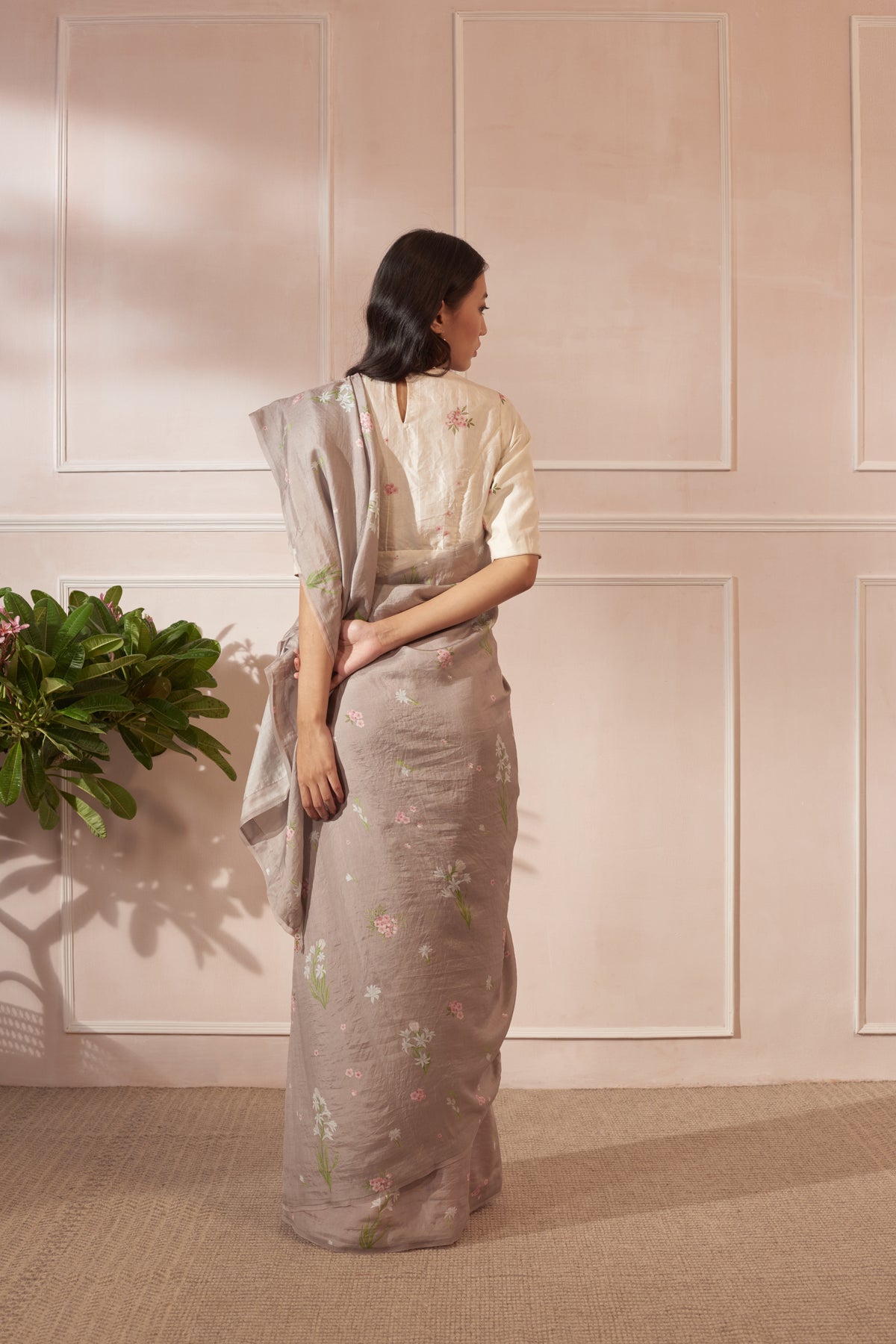 Mulberry silk sari