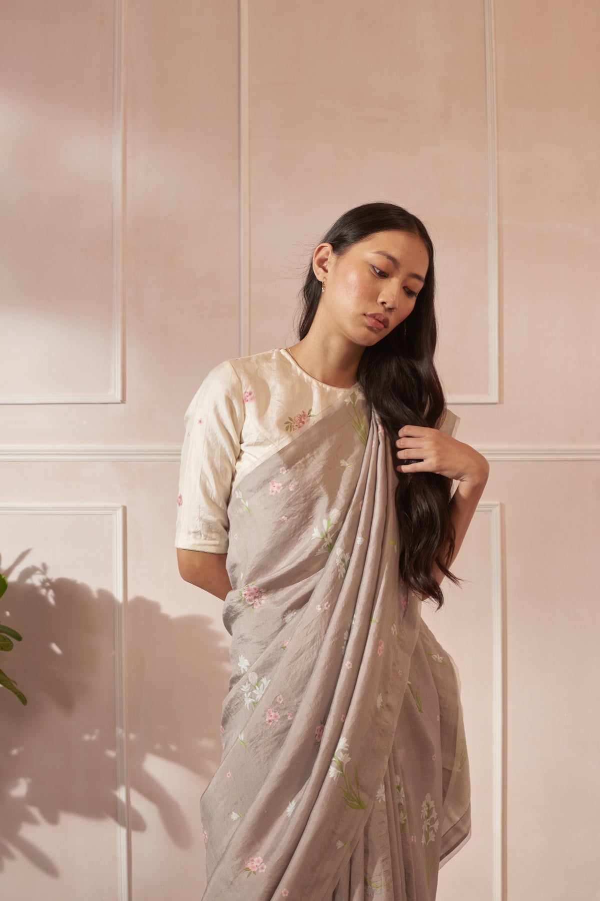 Mulberry silk sari