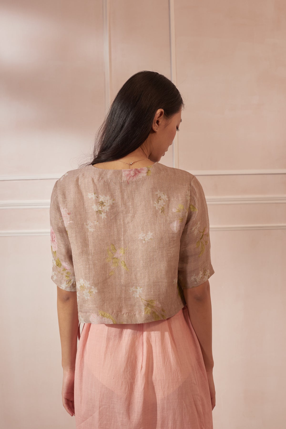 Lace blouse hibiscus