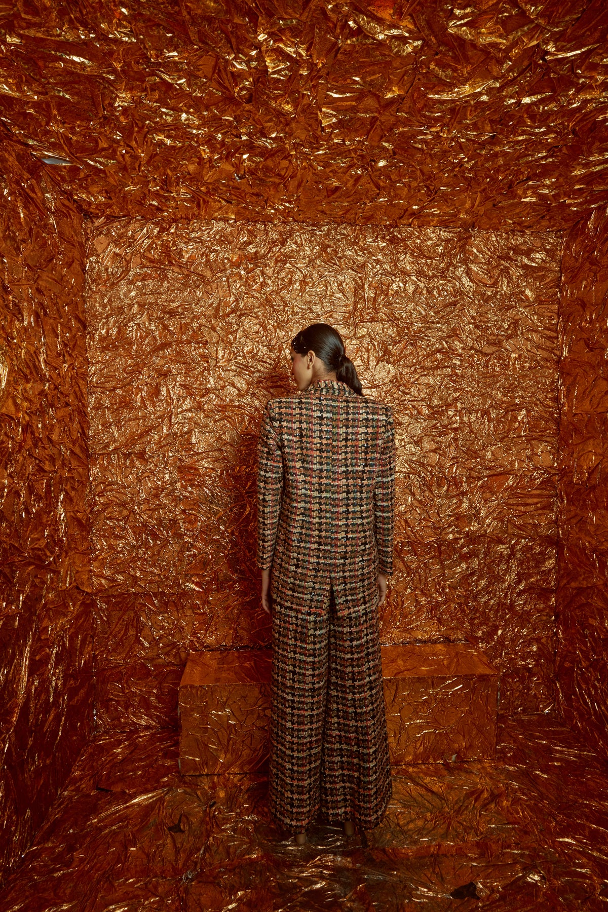 Caramel Tweed Co-ord Set