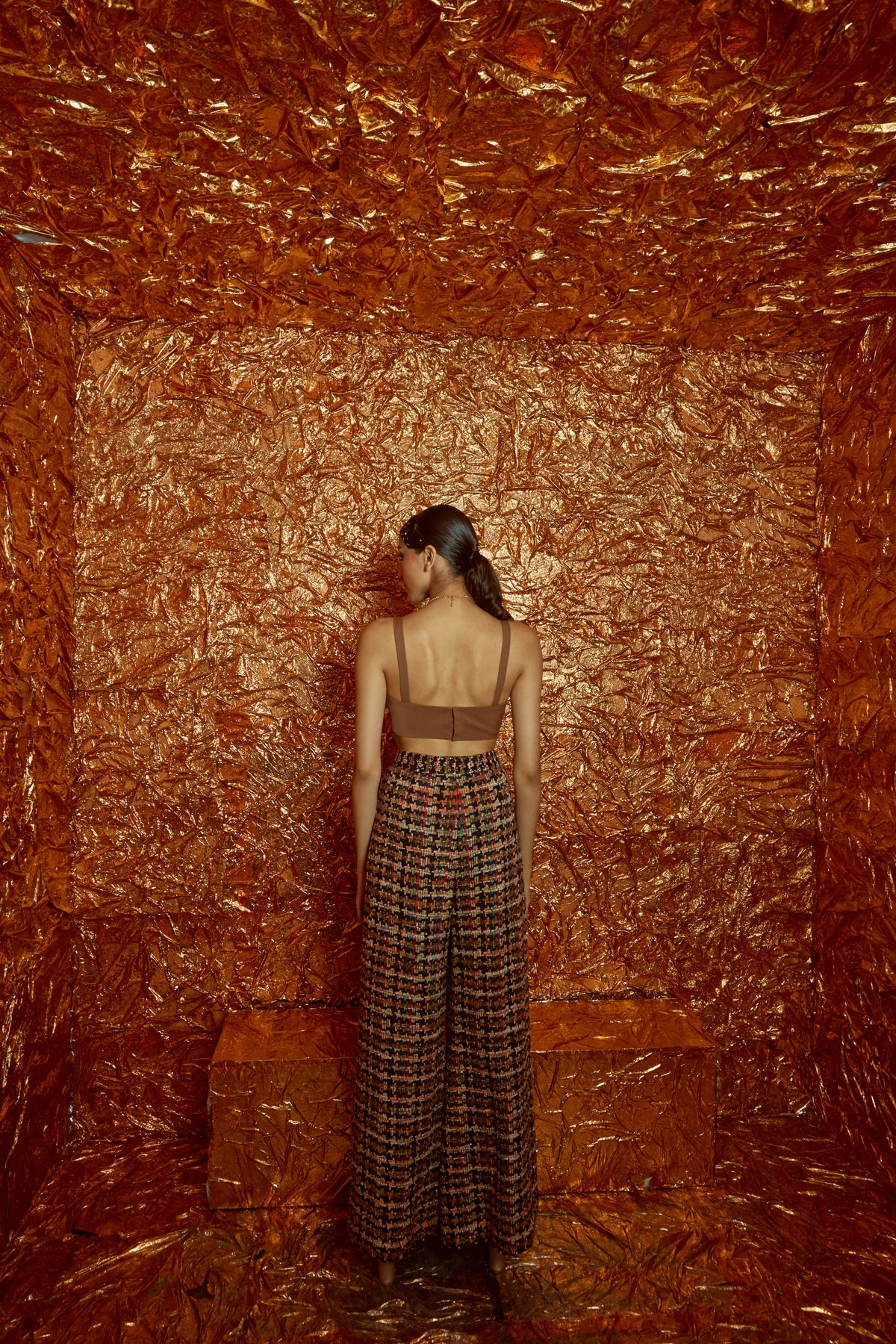 Caramel Tweed Co-ord Set