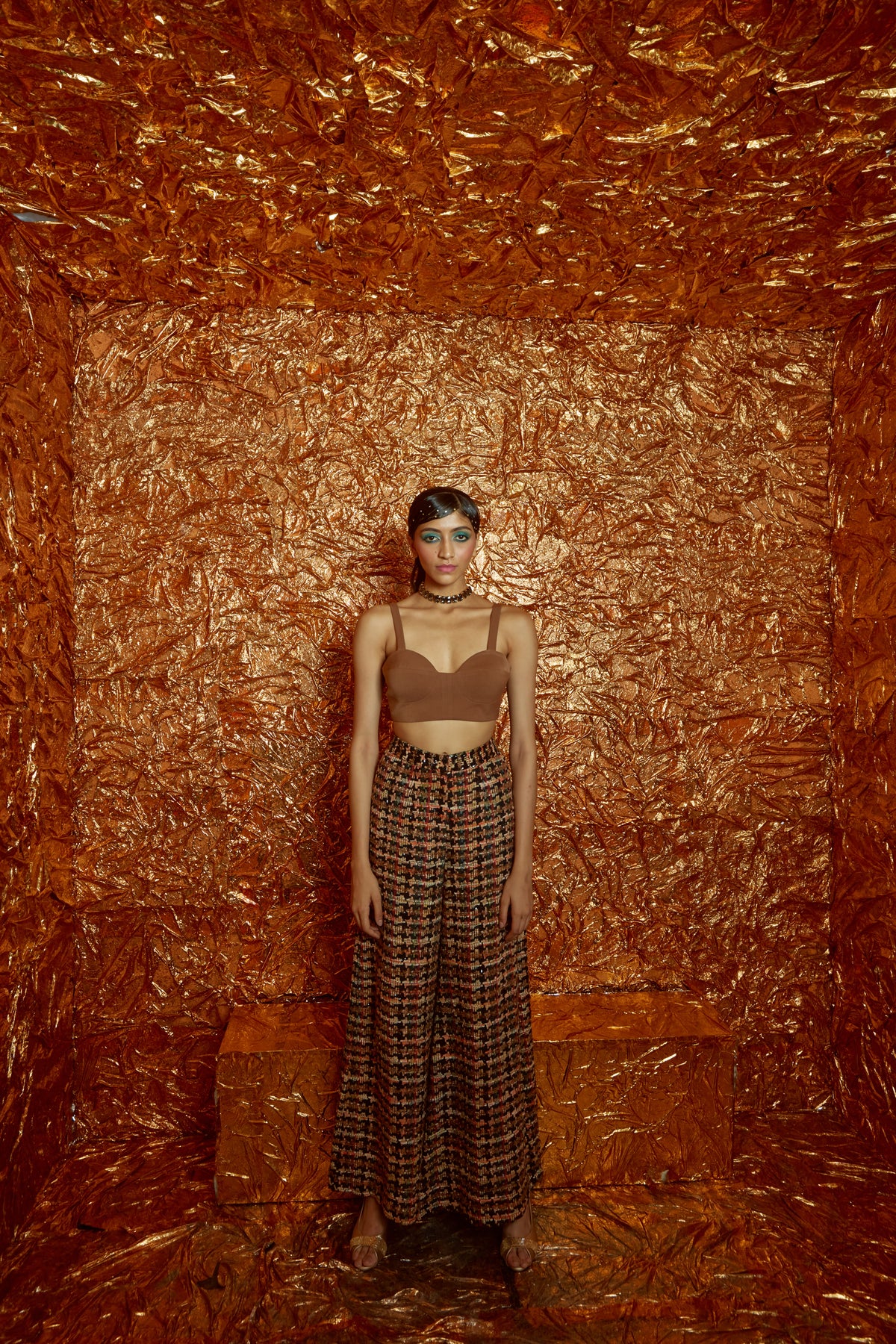 Caramel Tweed Co-ord Set