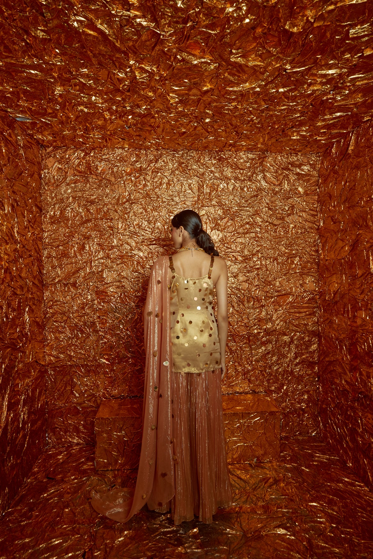 Sequin Sharara Set