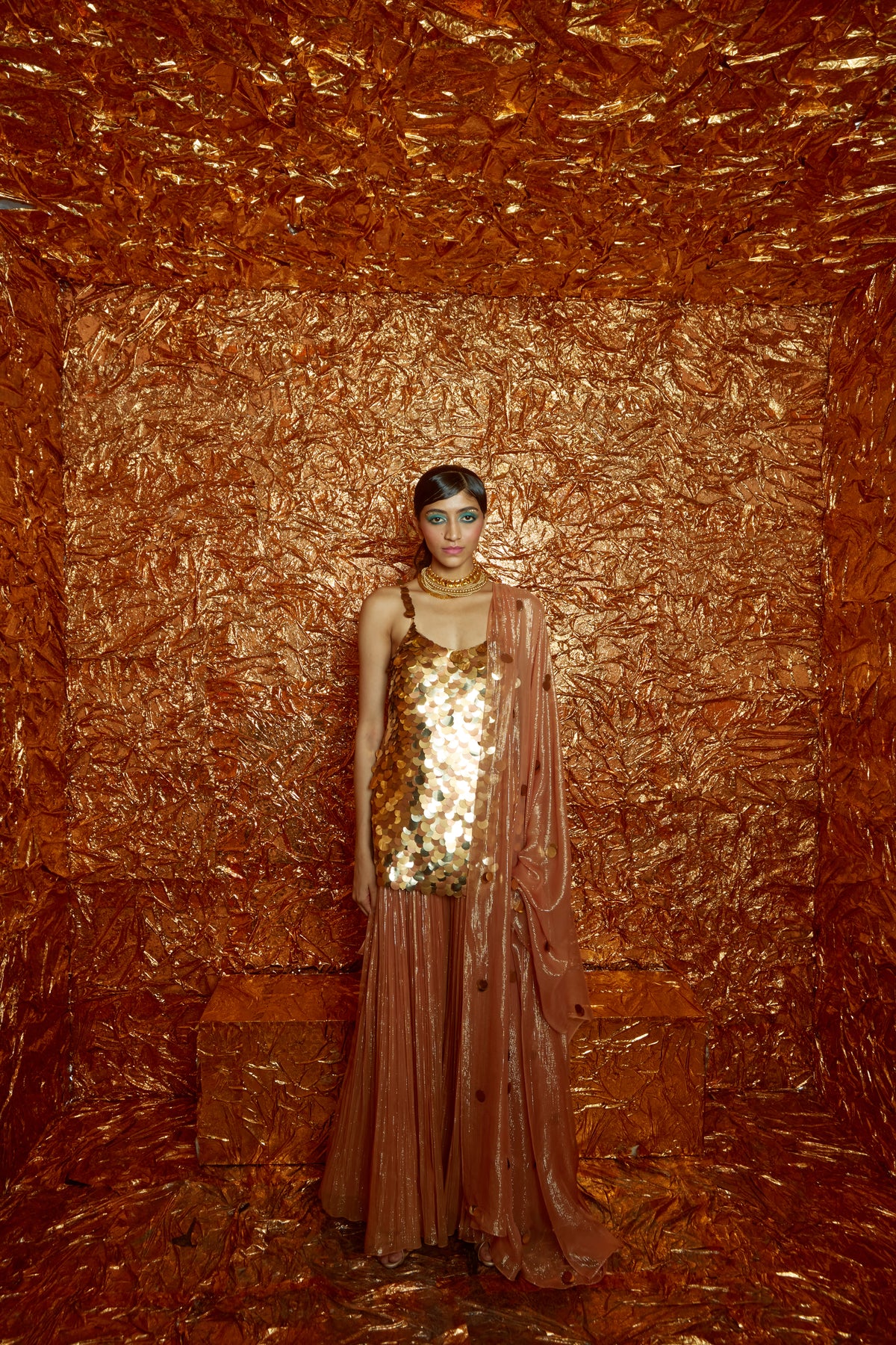 Sequin Sharara Set