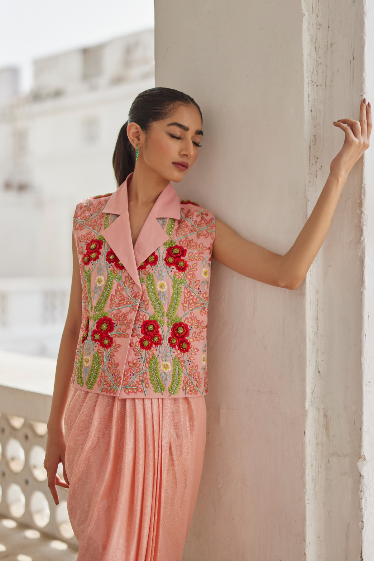 Peach Garden Waistcoat