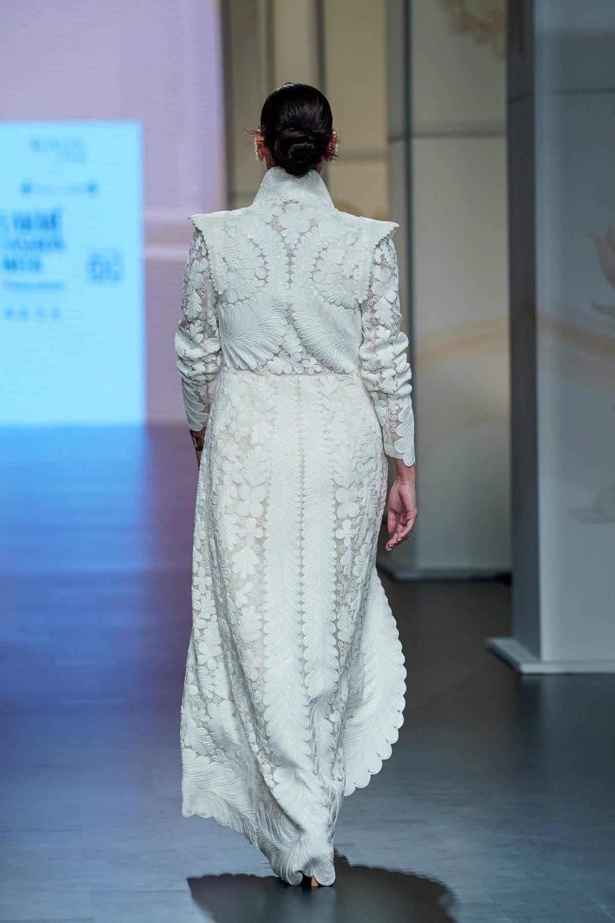 The ivory articulate drape pants