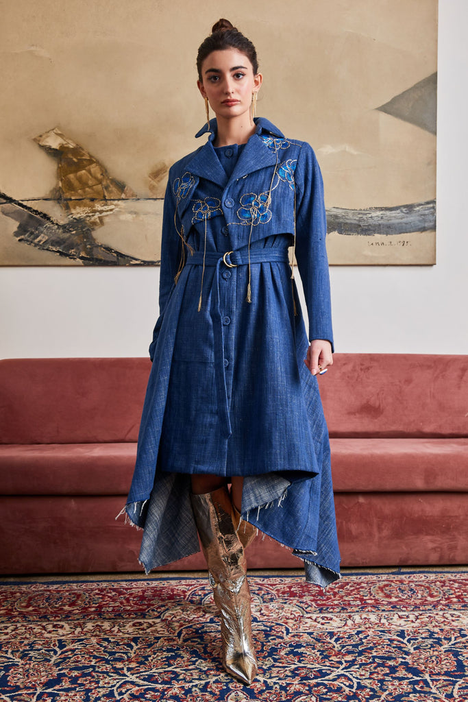 ジャケット・アウター FIORE PRINT DENIM DRESS POZRUH37625_1_432845b1-ac46-