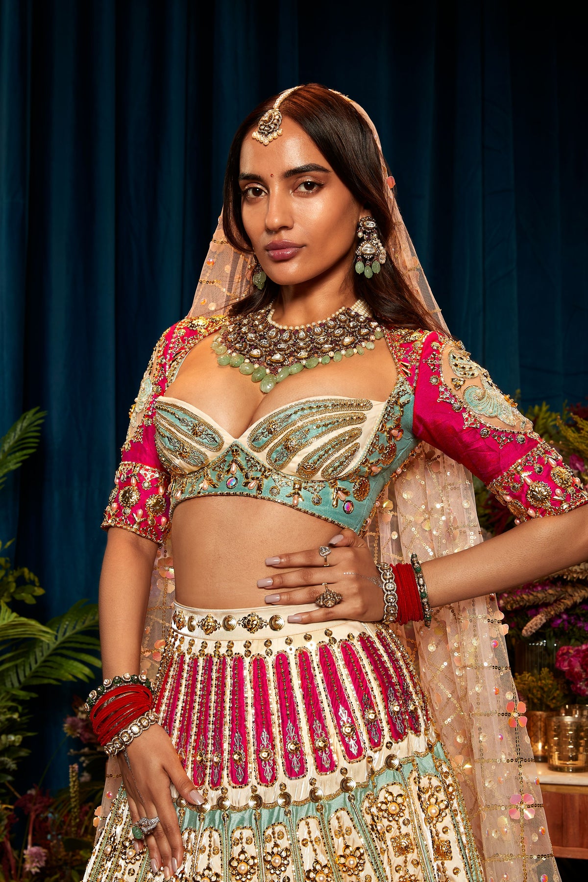 Rose Lehenga Set