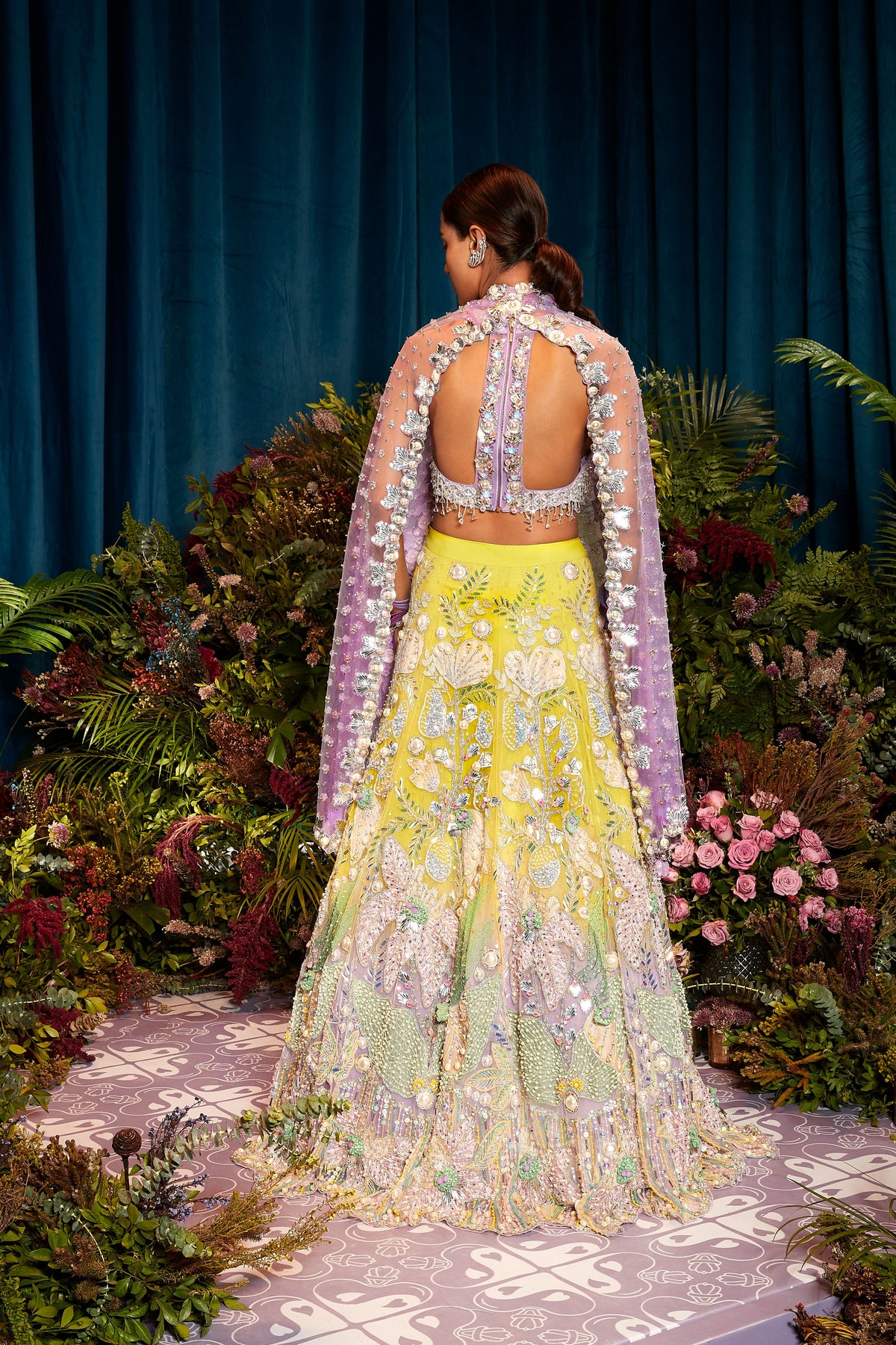 Sage Lehenga Set
