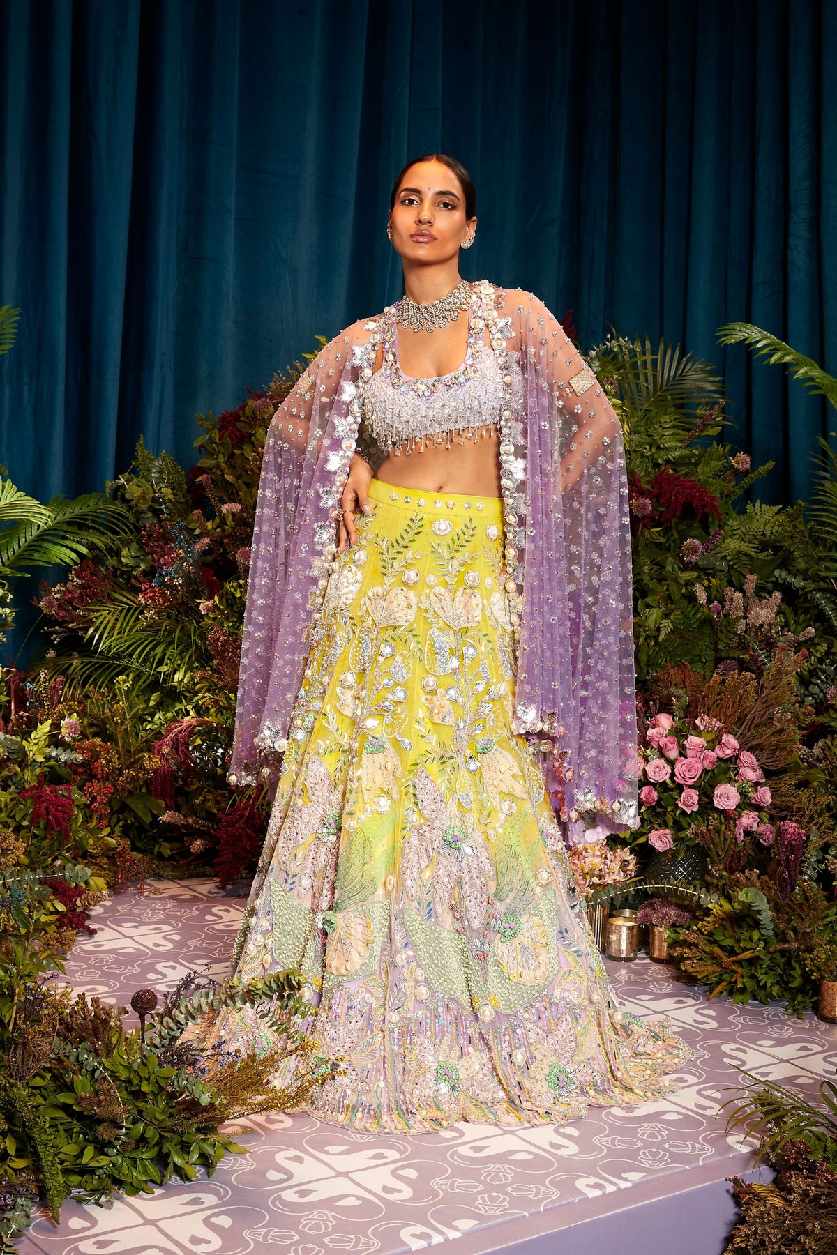 Sage Lehenga Set