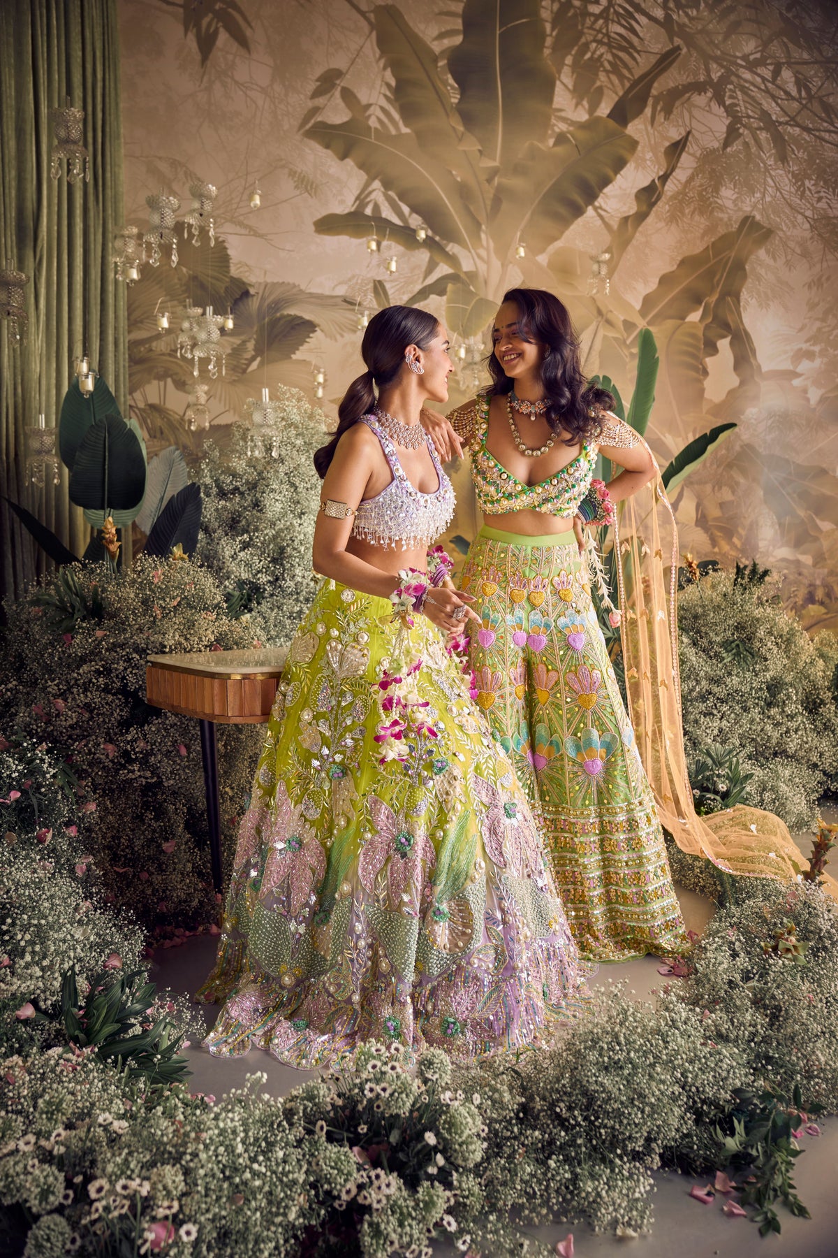Sage Lehenga Set