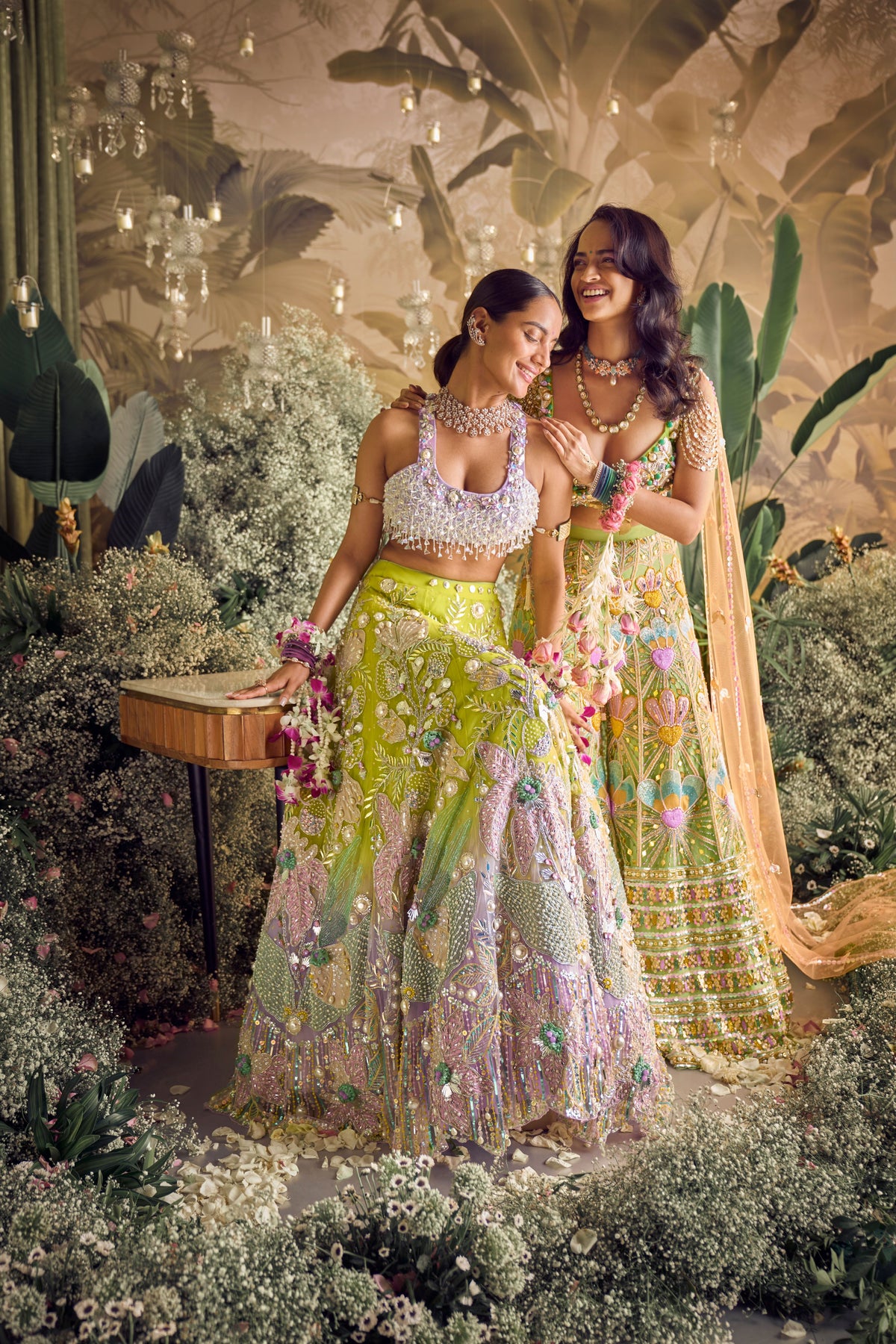 Sage Lehenga Set