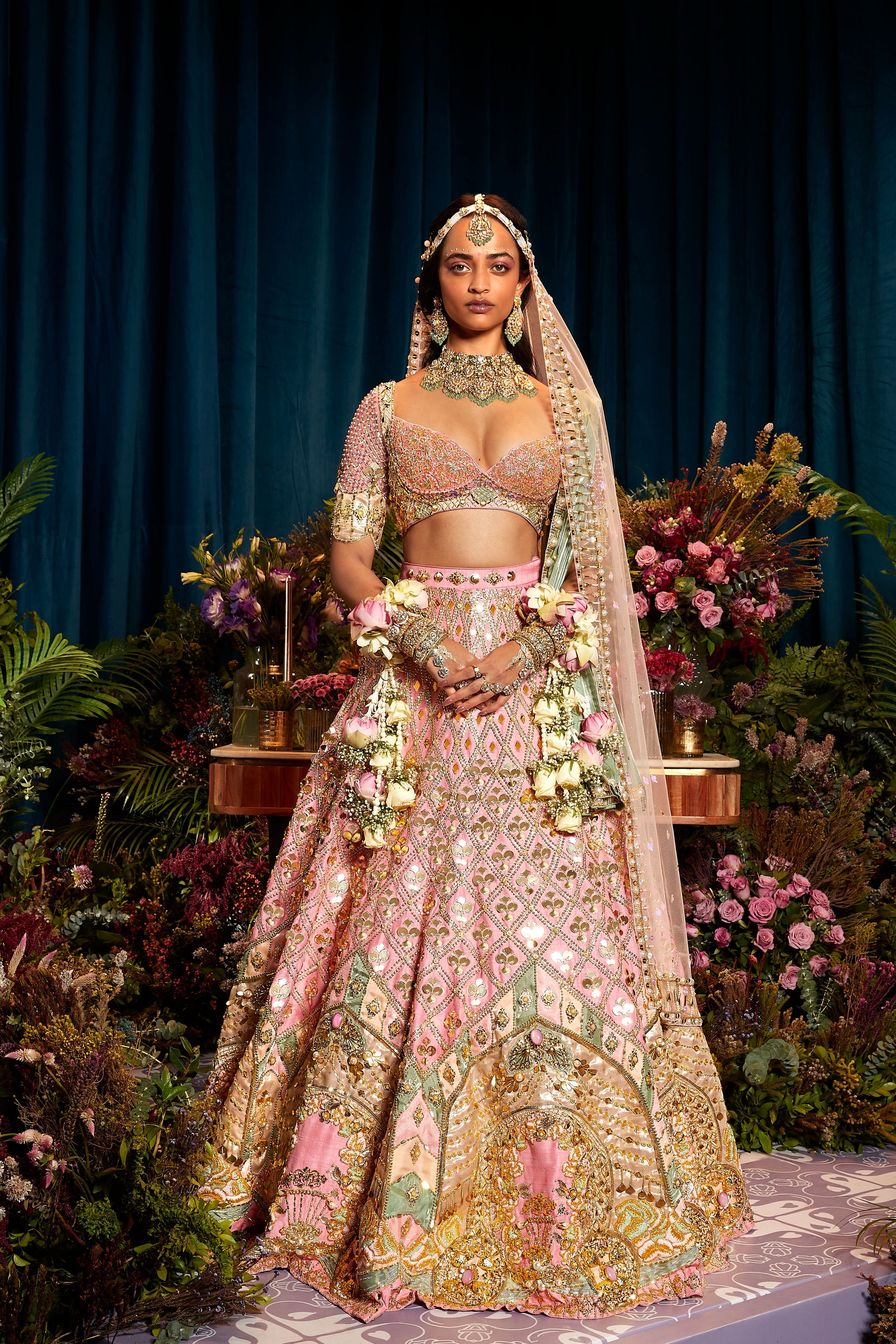 Designer Lehenga Baby Pink Indian Wedding Dress Papa Don't Preach Alice Baby Pink Lehenga Set Elahe Designer Lehenga Baby Pink Indian Wedding Dress Papa Don't Preach Alice Baby Pink Lehenga Set Elahe