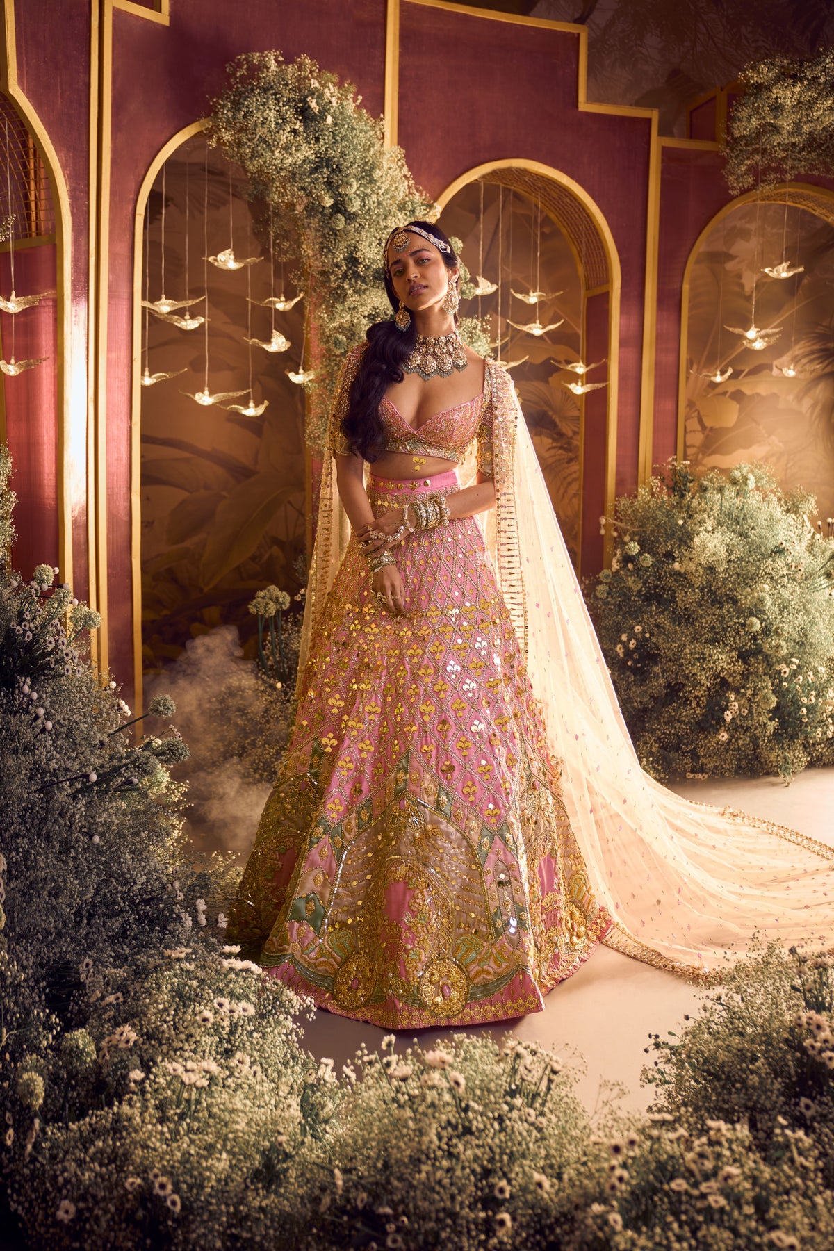 Alice - Baby Pink Lehenga Set