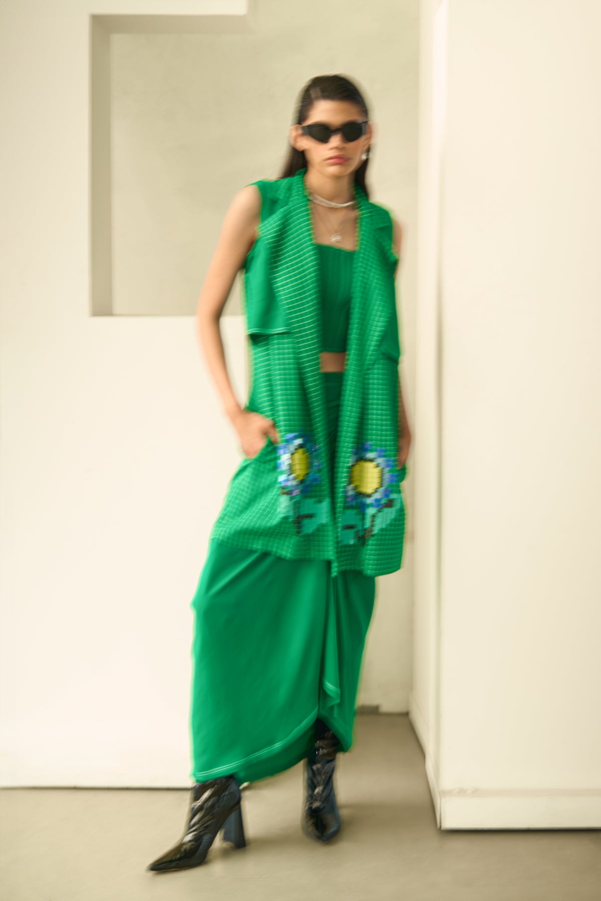 Green Wildflower Jacket
