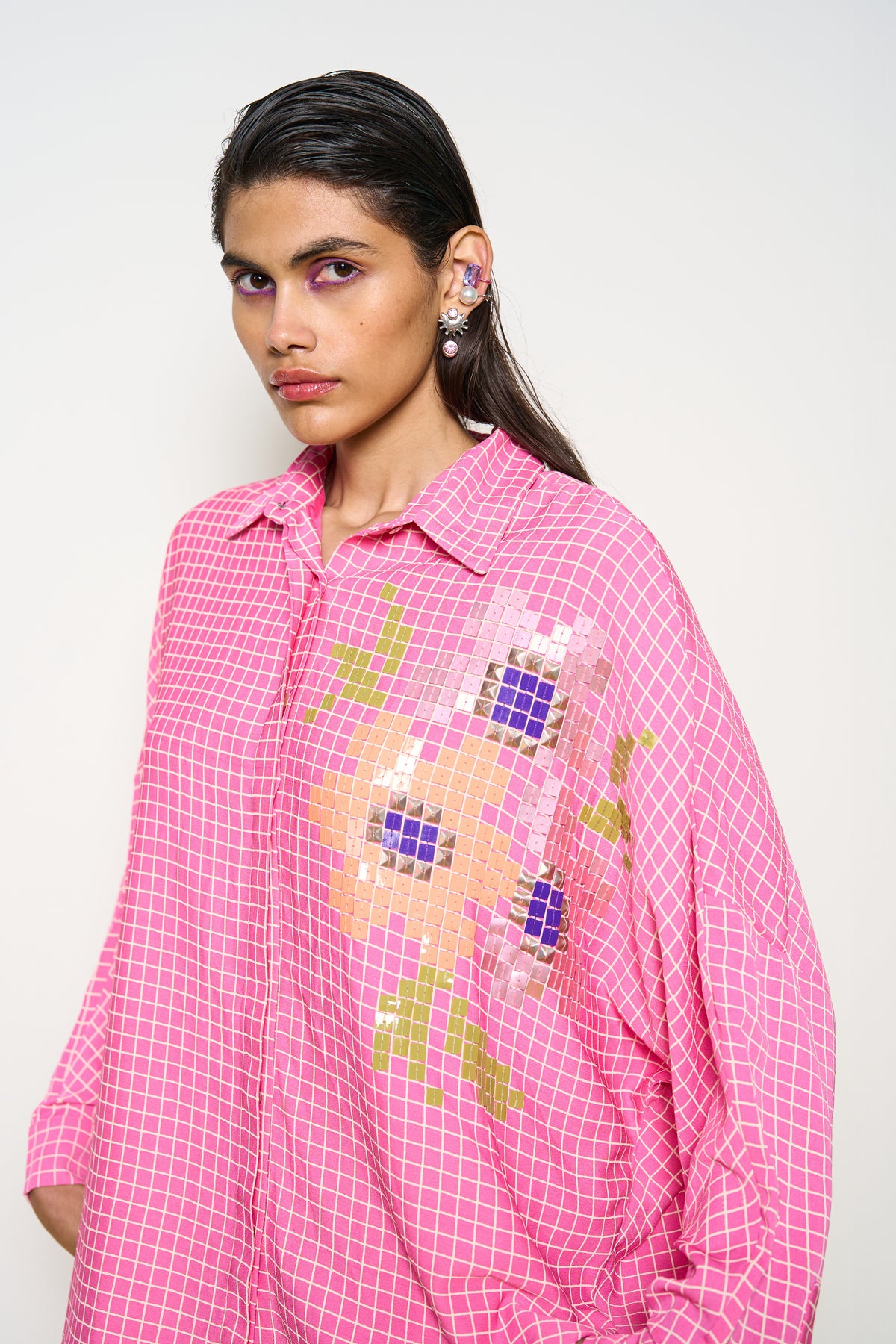 Pink Kimono Shirt
