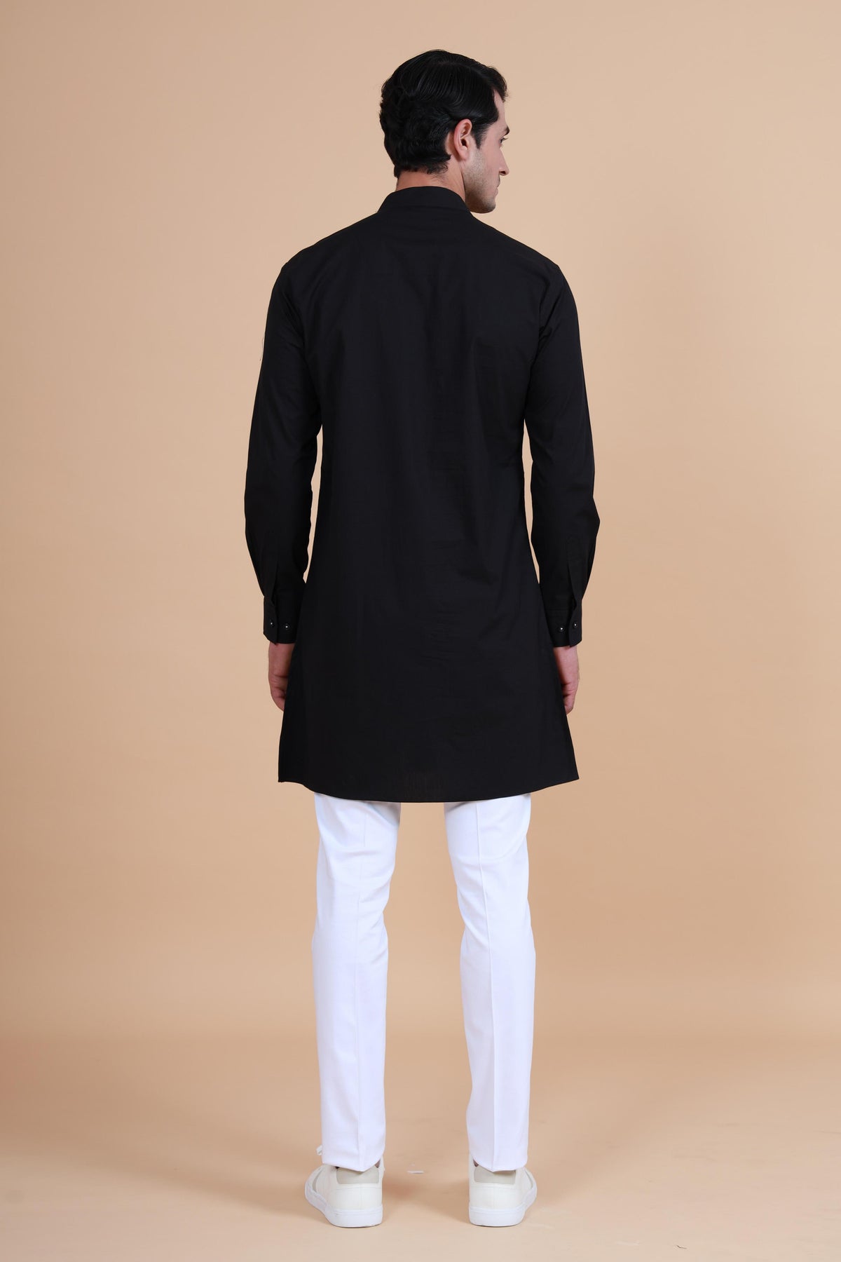 Brand Pocket Collar Short Kurta