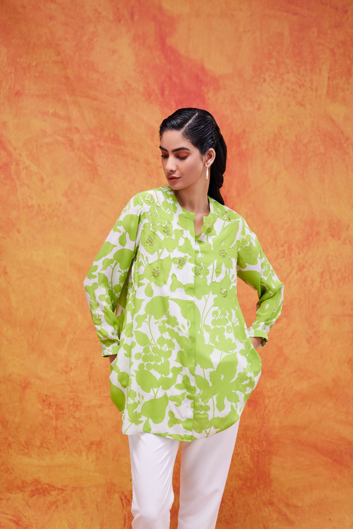 Lime Cleo Relaxed Tunic