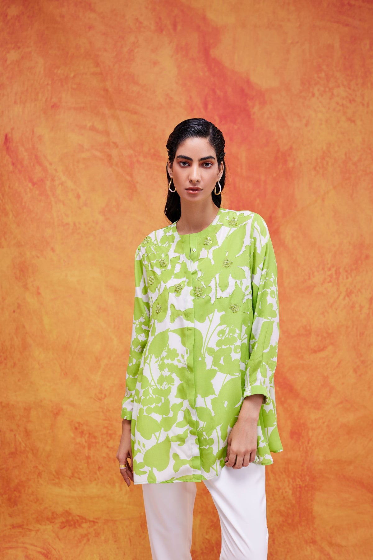 Lime Cleo Relaxed Tunic