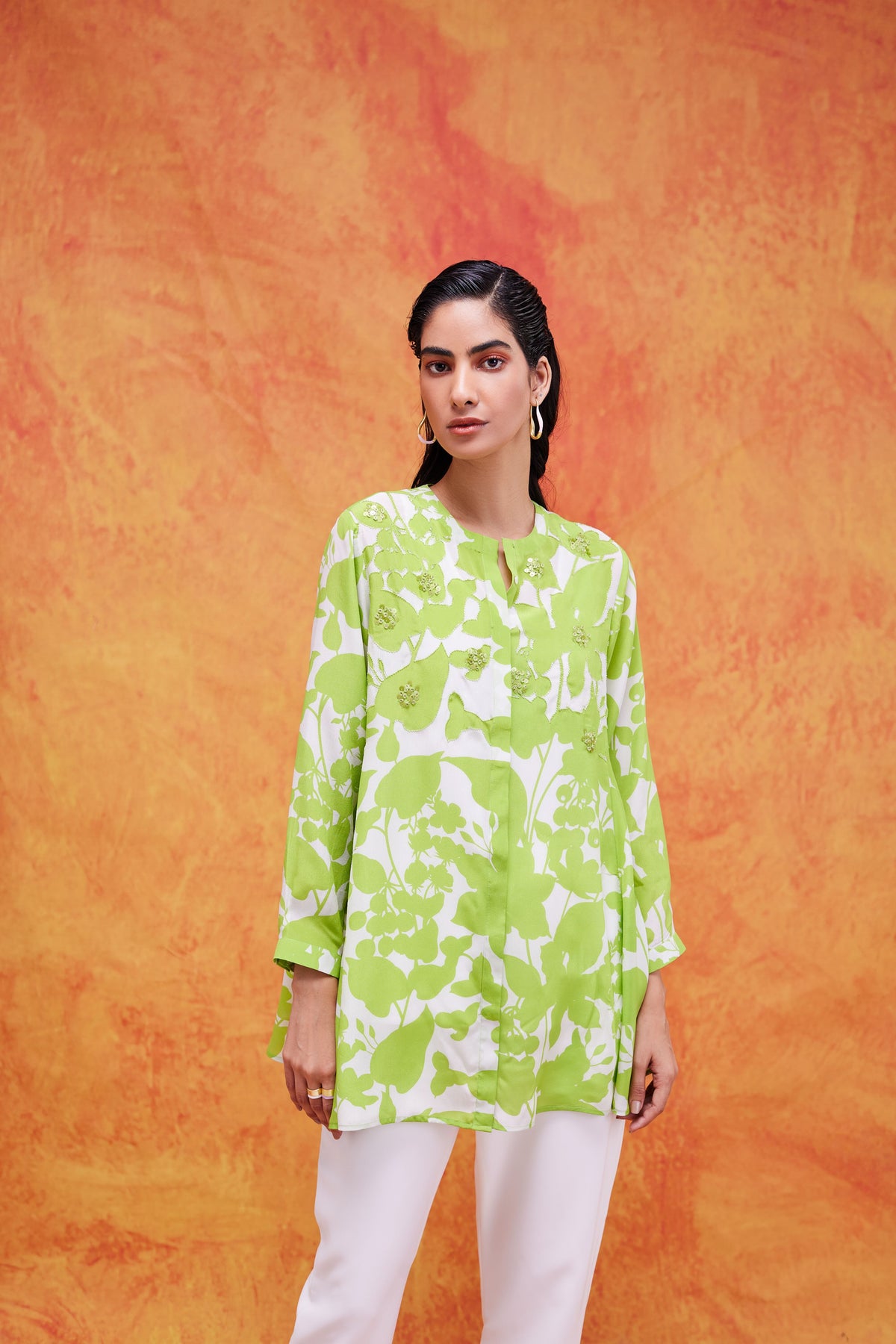 Lime Cleo Relaxed Tunic