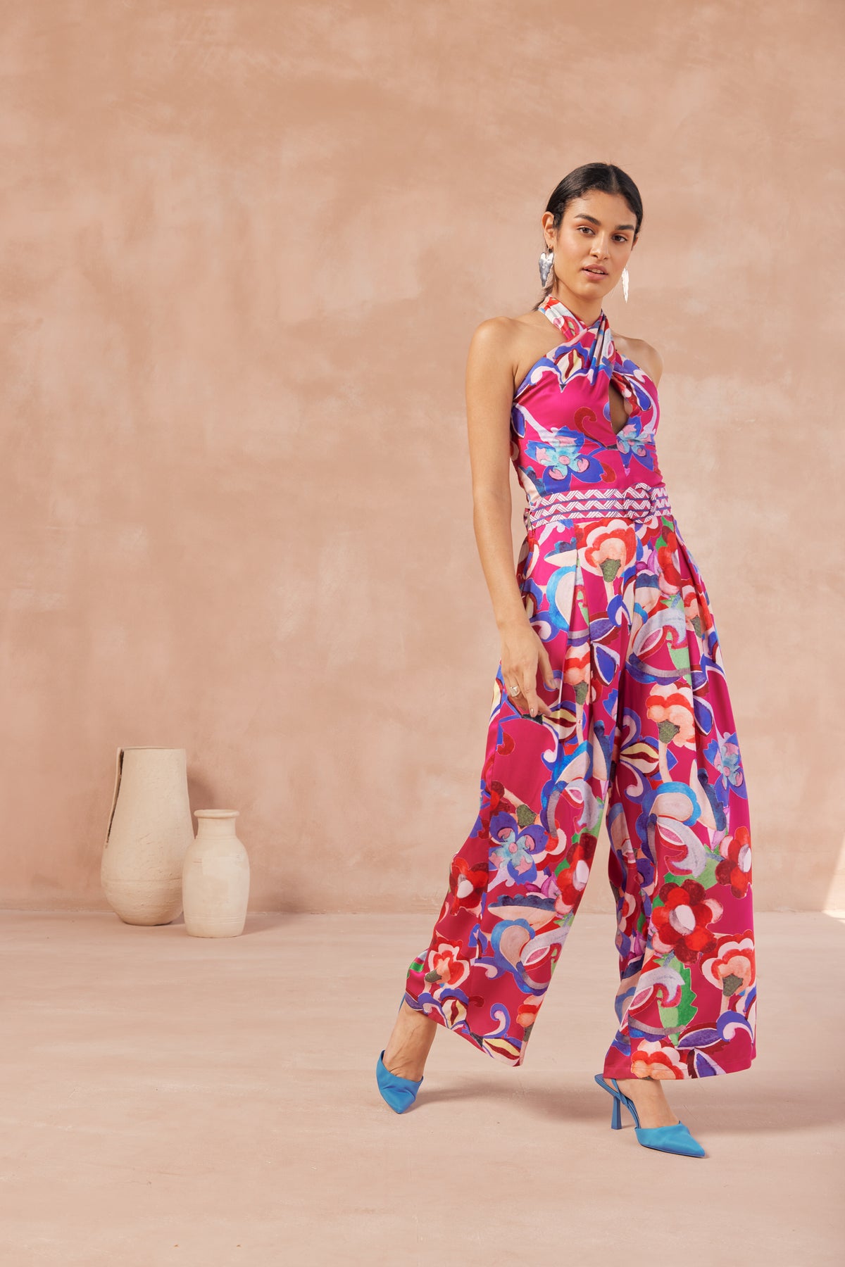 White Lotus Paloma Pink Jumpsuit