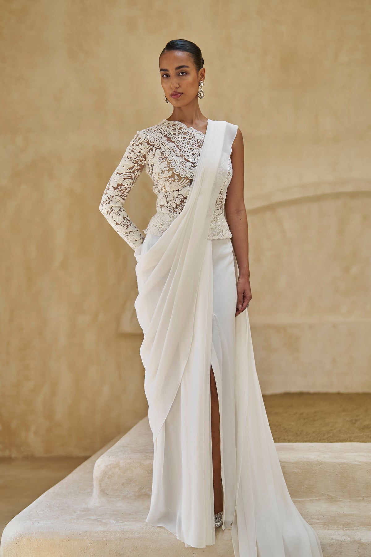 Orchid Realm Saree Set