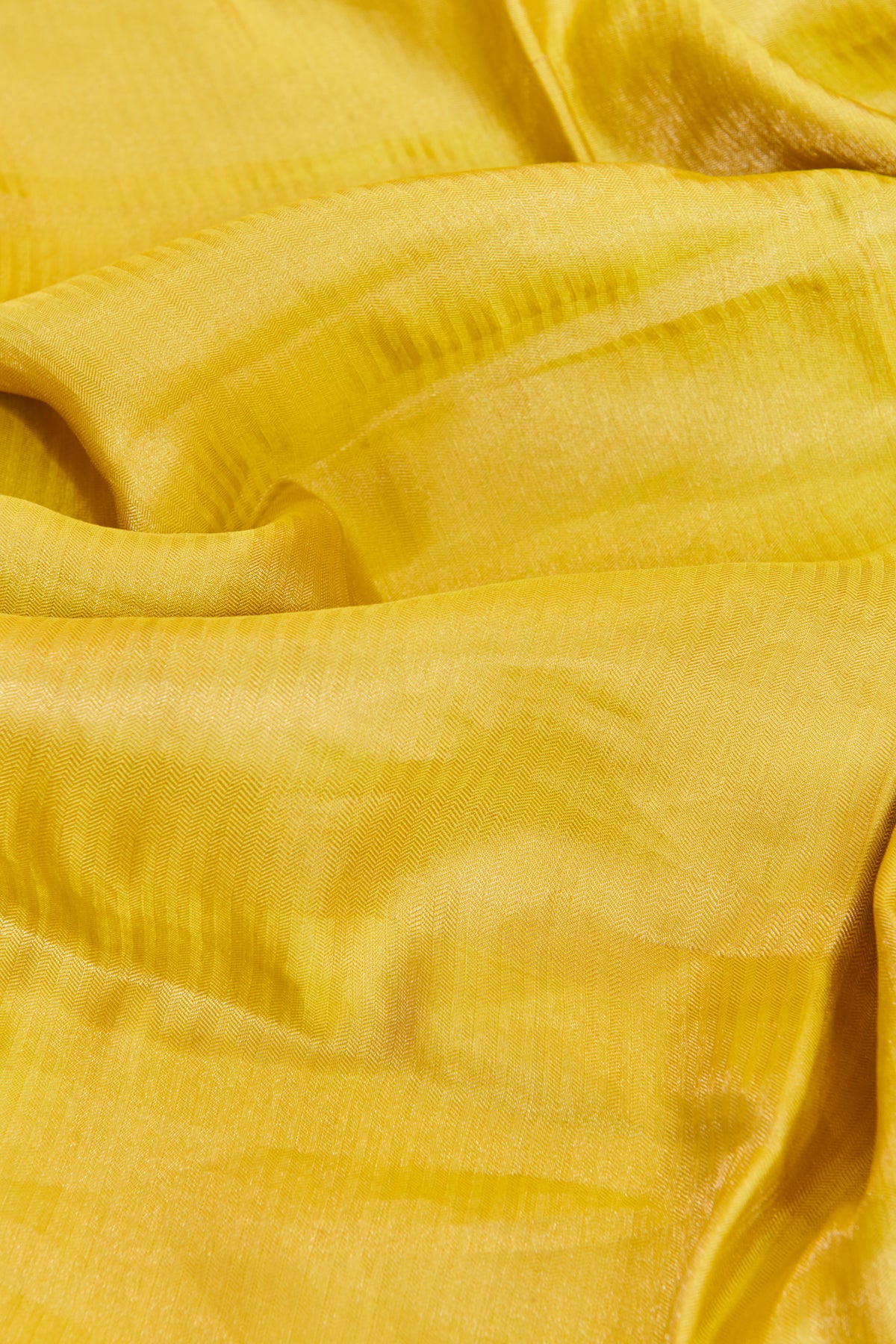 Yellow Silk Zari Blouse Fabric