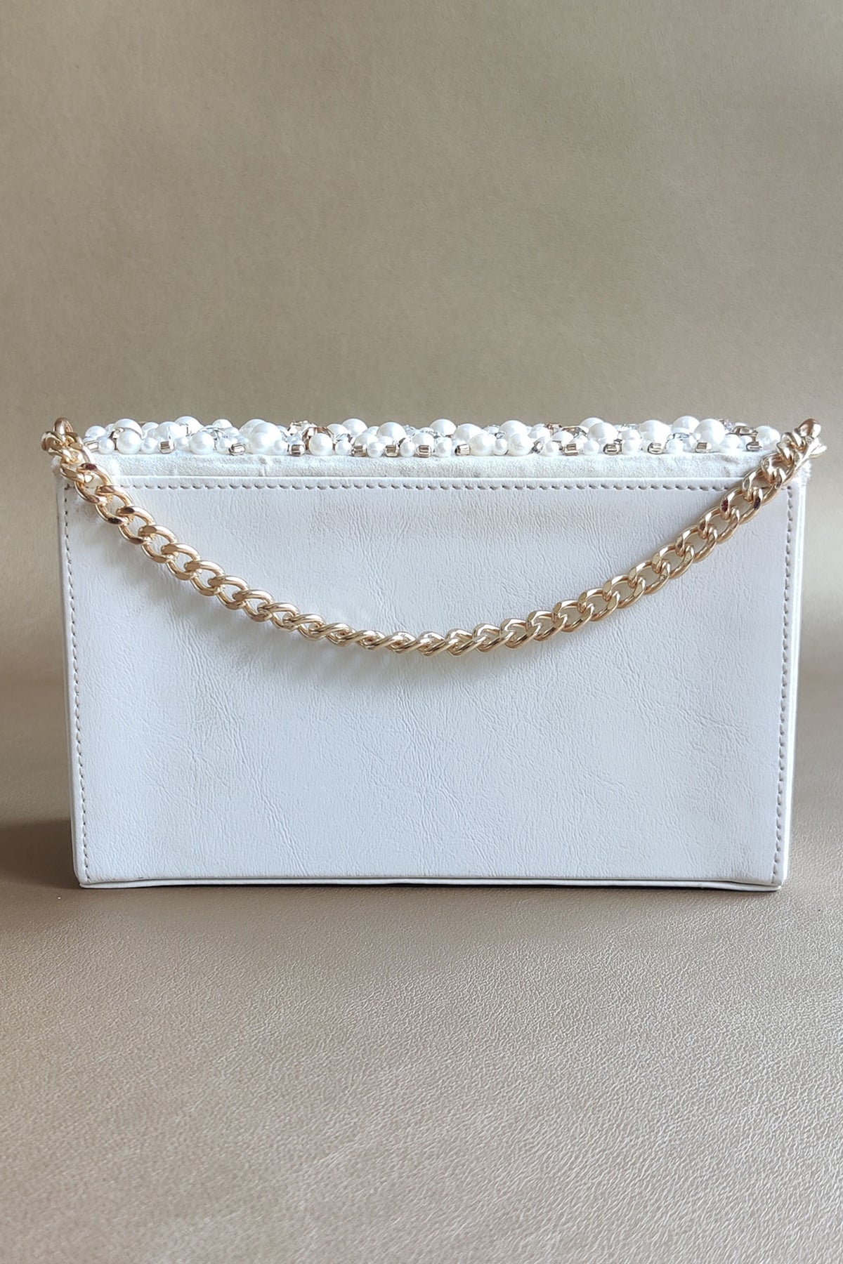 Pearl White Charmer Bag