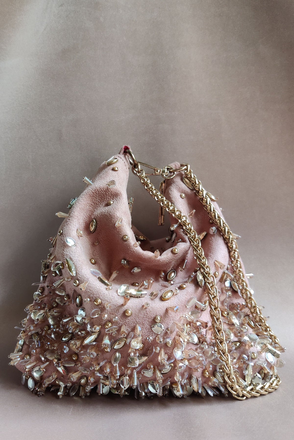 Pink Hobo Potli Cum Shoulder Bag