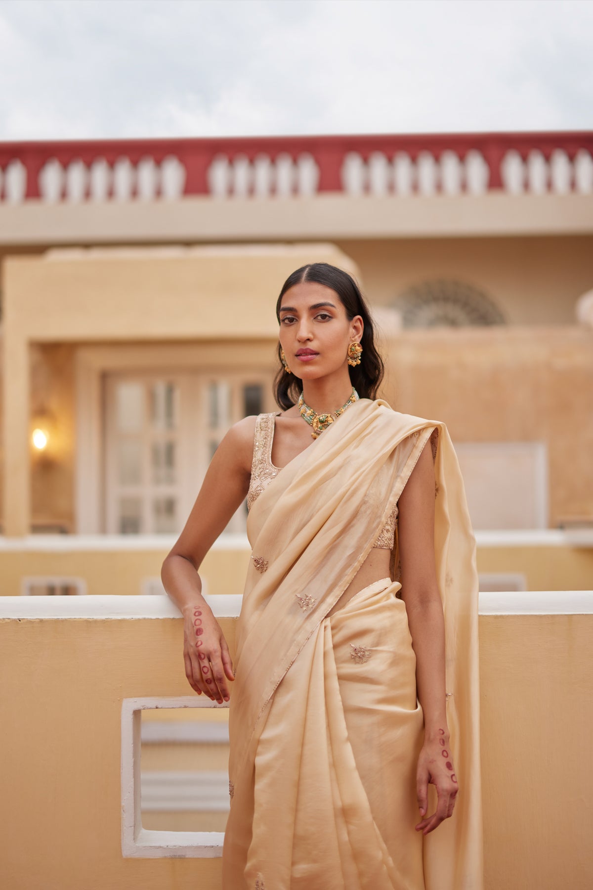 Buttercup Saree Paired With Blouse