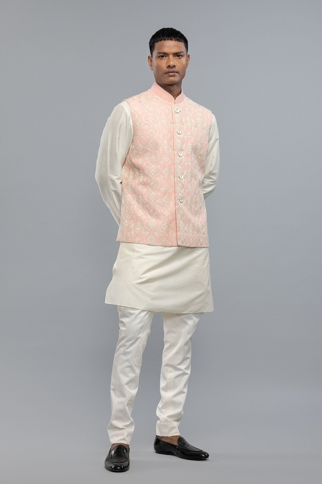 Pink Matka Bundi - Rohit Bal Menswear - Elahe