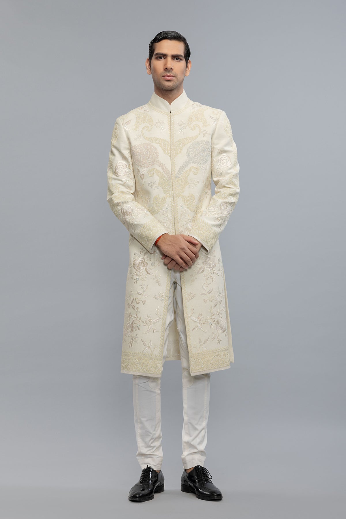Ivory Embroidered Sherwani