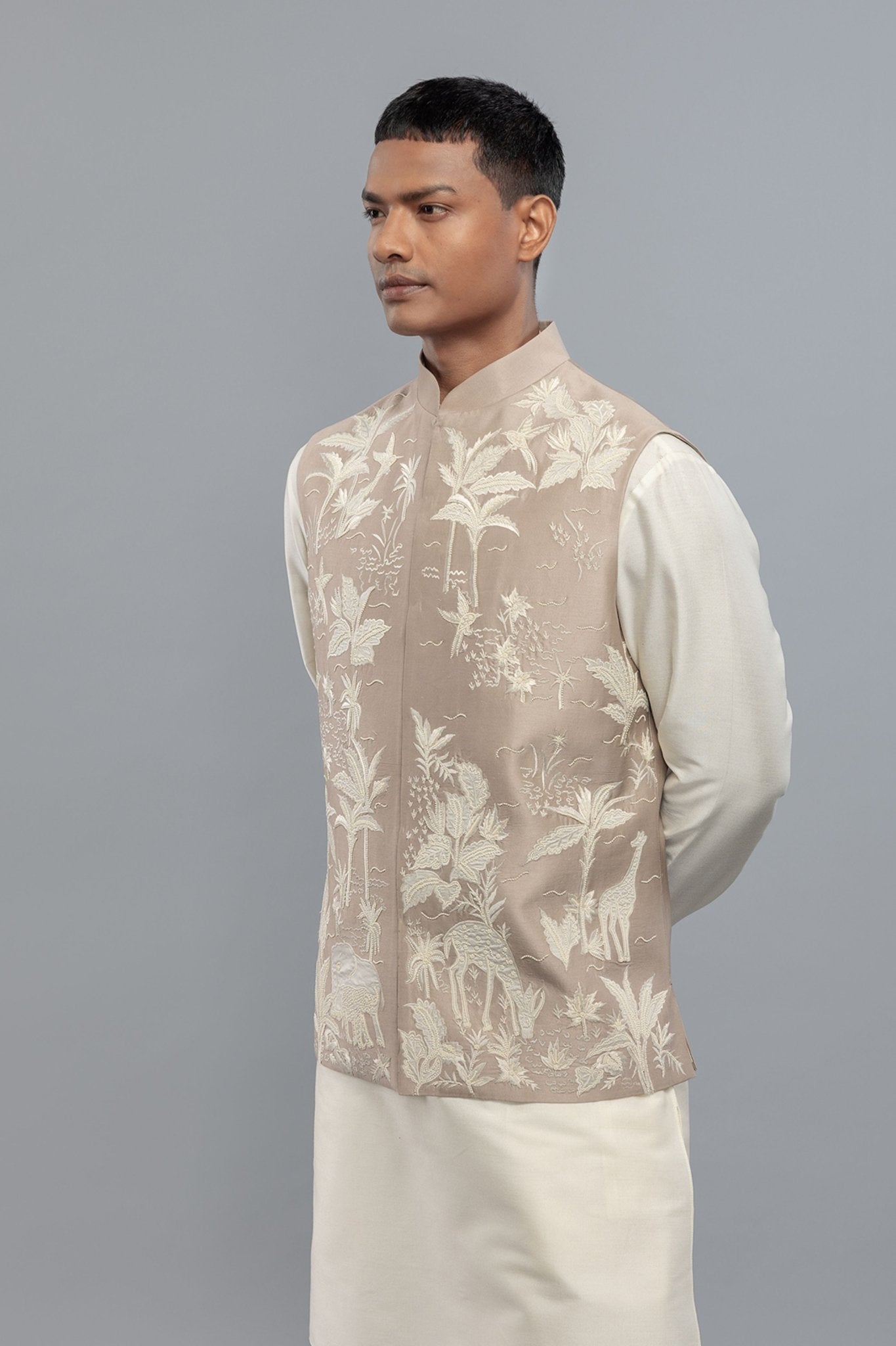 Lavender Matka Bundi - Rohit Bal Menswear - Elahe