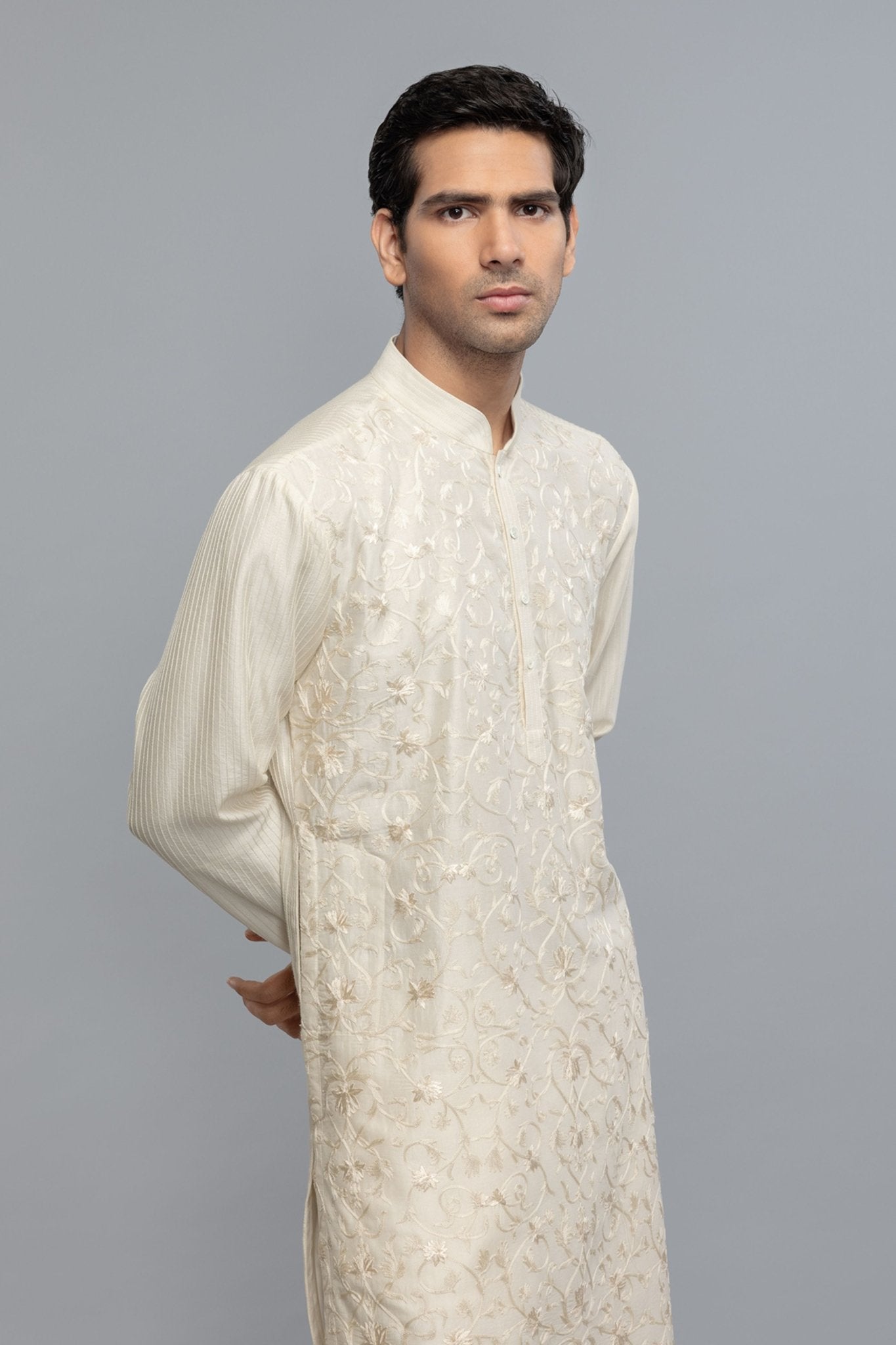 Hand Embroidered Kurta - Rohit Bal Menswear - Elahe