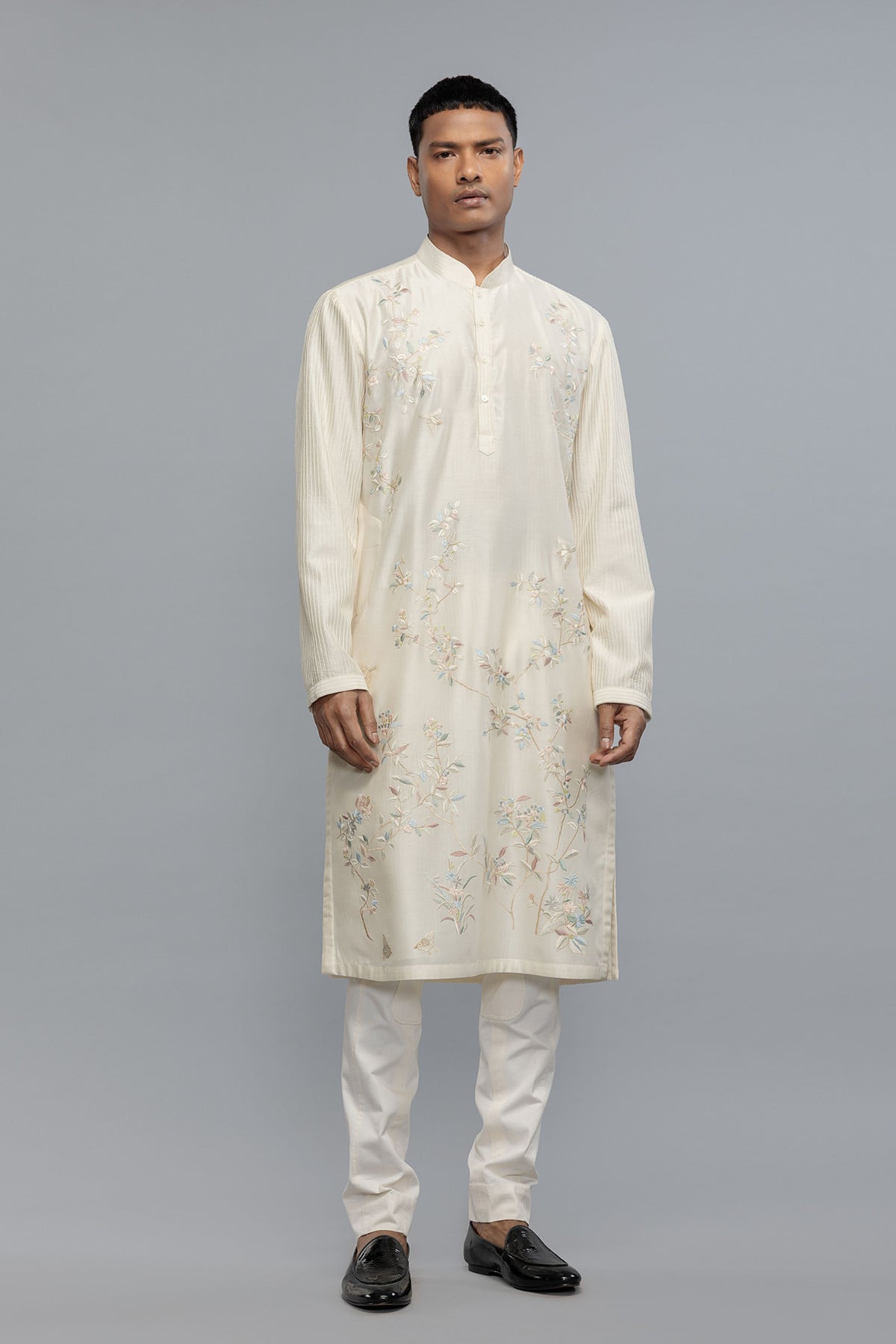 Ivory Chanderi Kurta