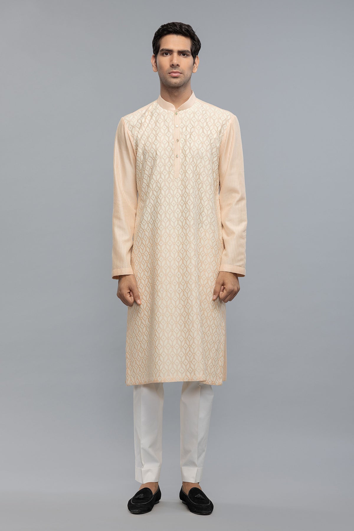 Chanderi Kurta With Thread Detailing